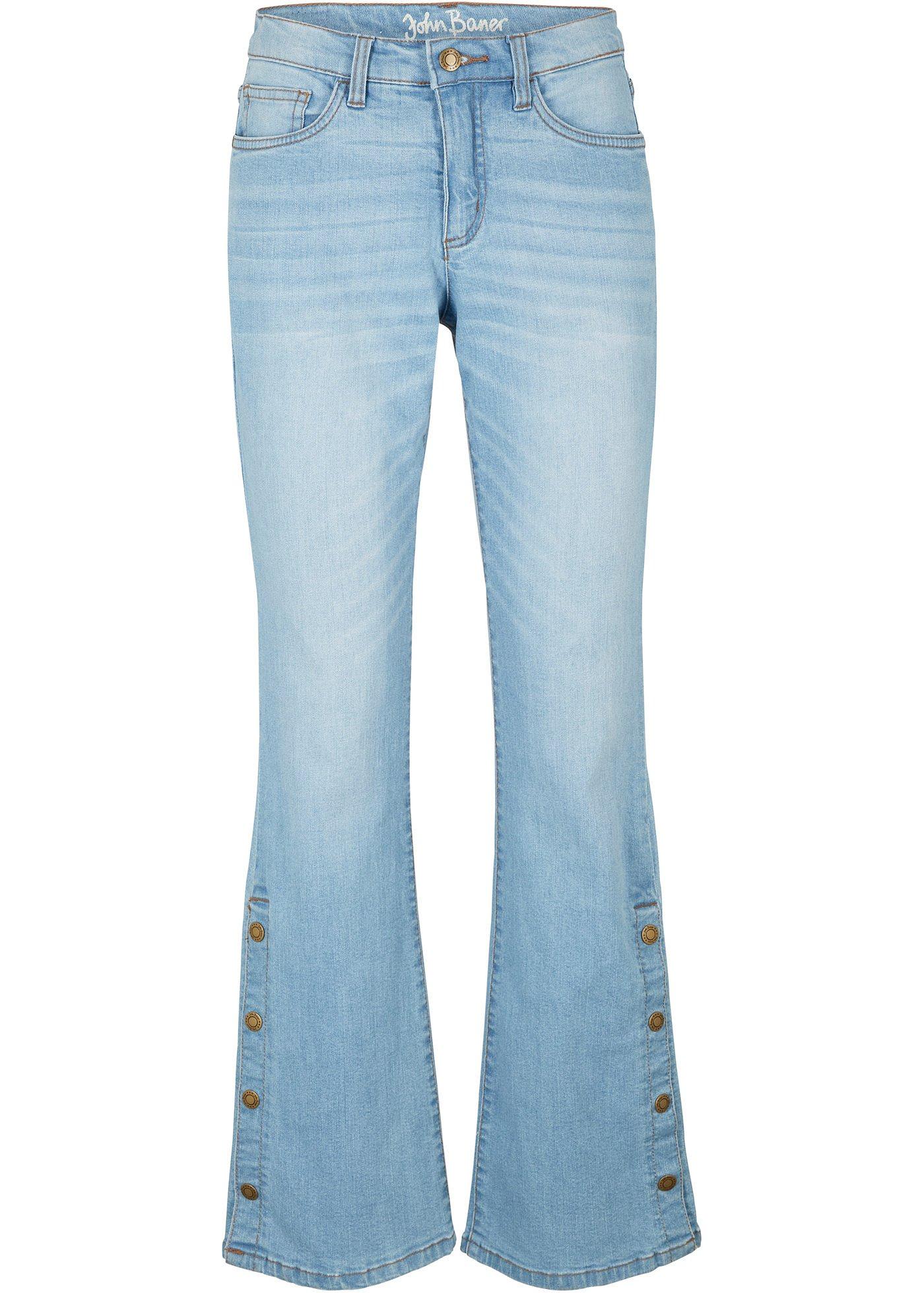 Jean extensible, Bootcut avec patte de boutonnage