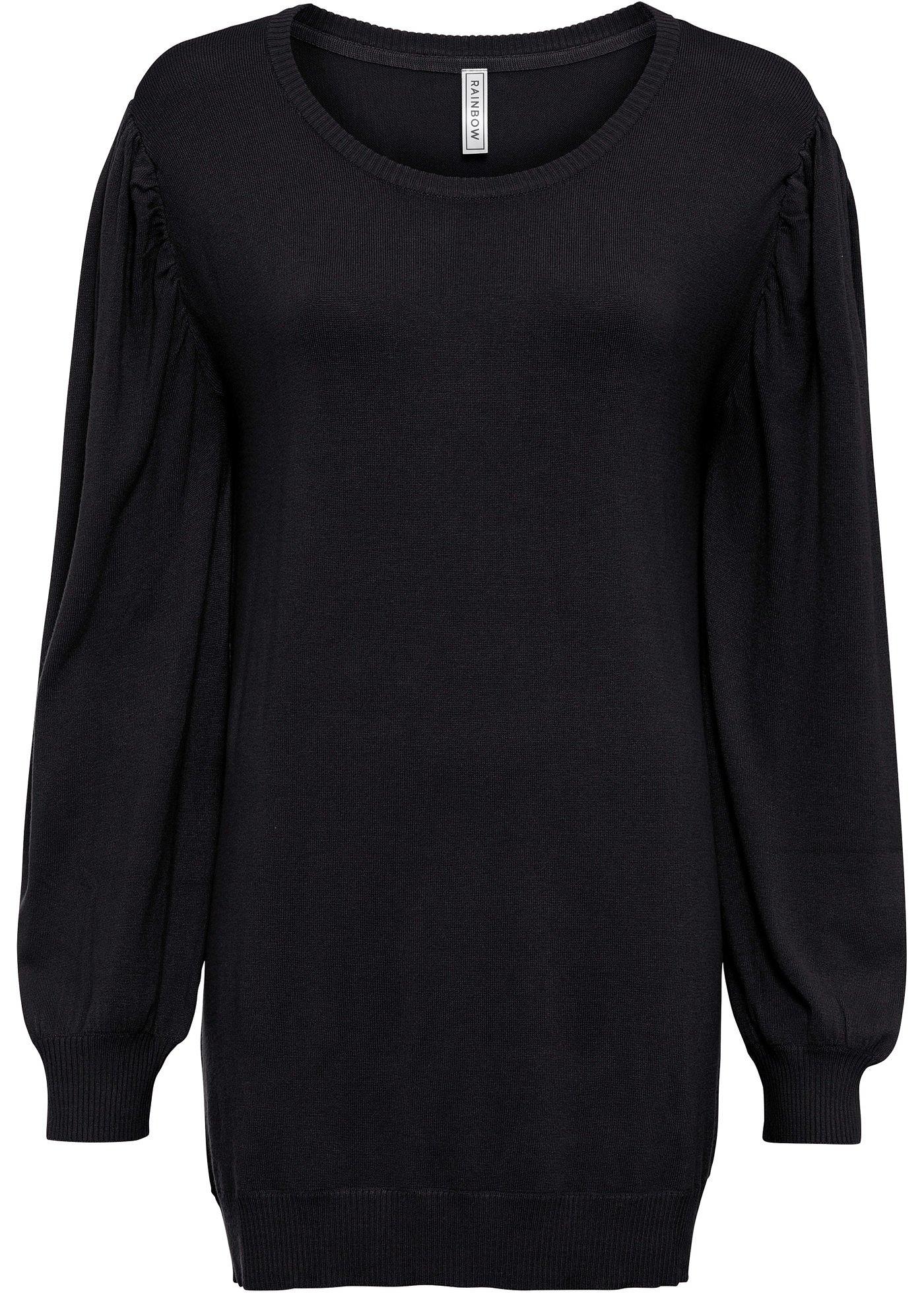 Pull avec viscose durable et manches bouffantes