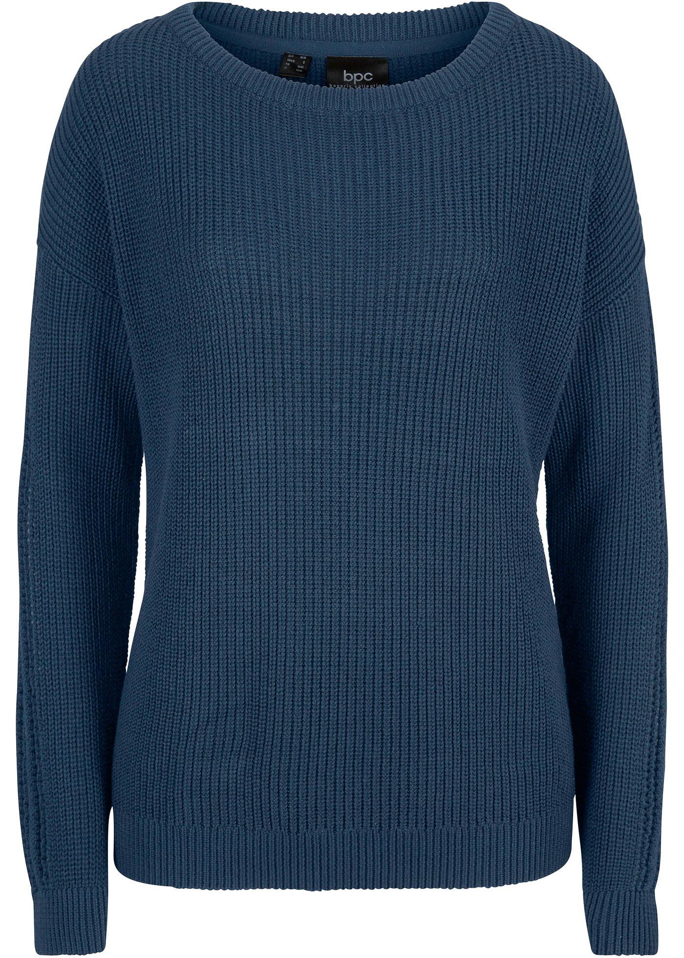 Pull à encolure bateau et manches ajourées