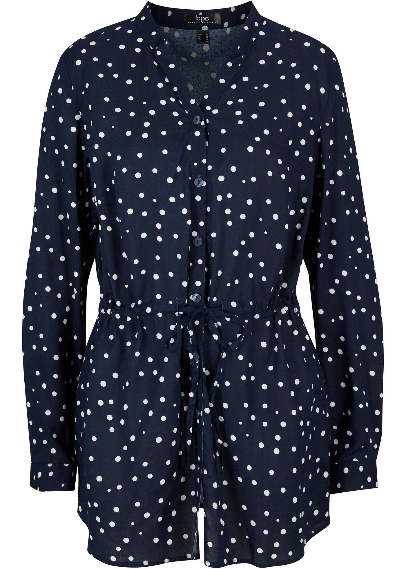 Chemisier long en viscose avec cordon coulissé