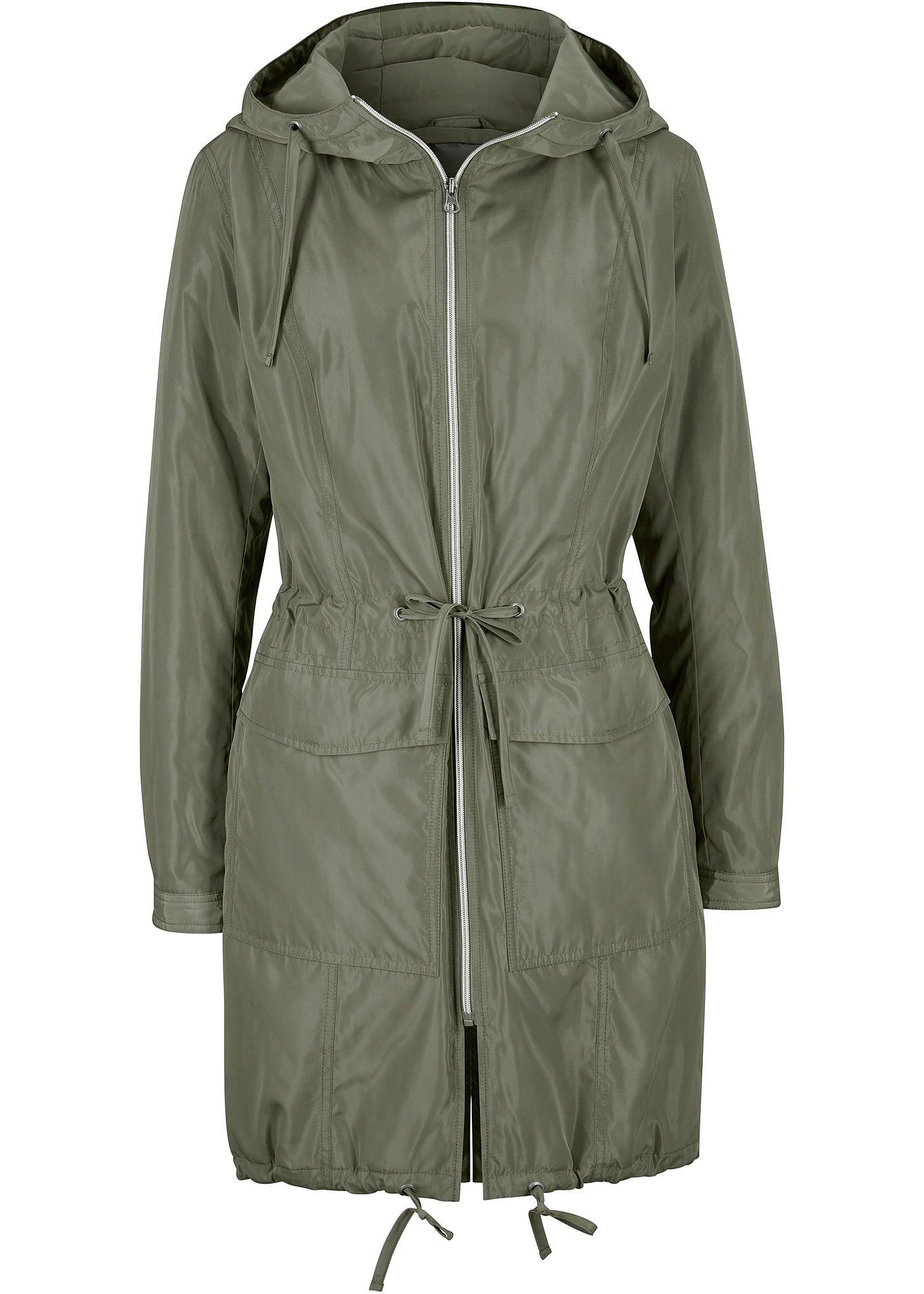 Manteau outdoor légèrement doublé avec cordon de serrage