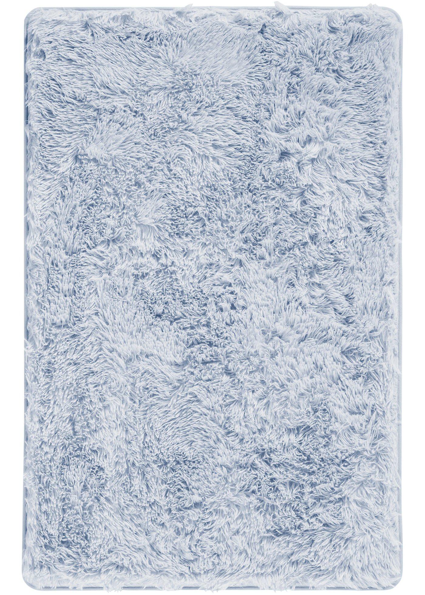 Tapis de salle de bain à mémoire de forme synthétique effet fourrure