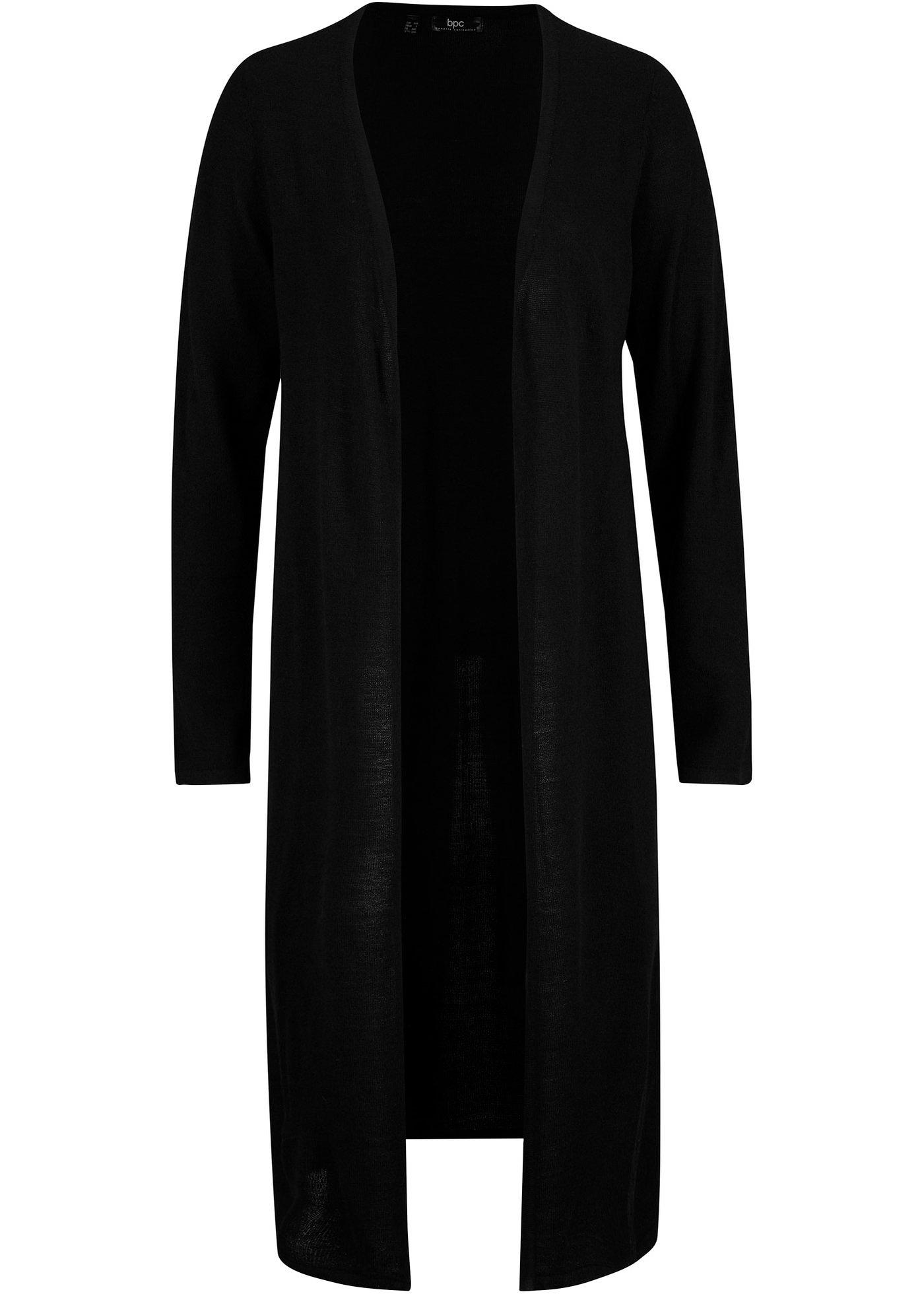 Gilet long en maille avec fentes latérales