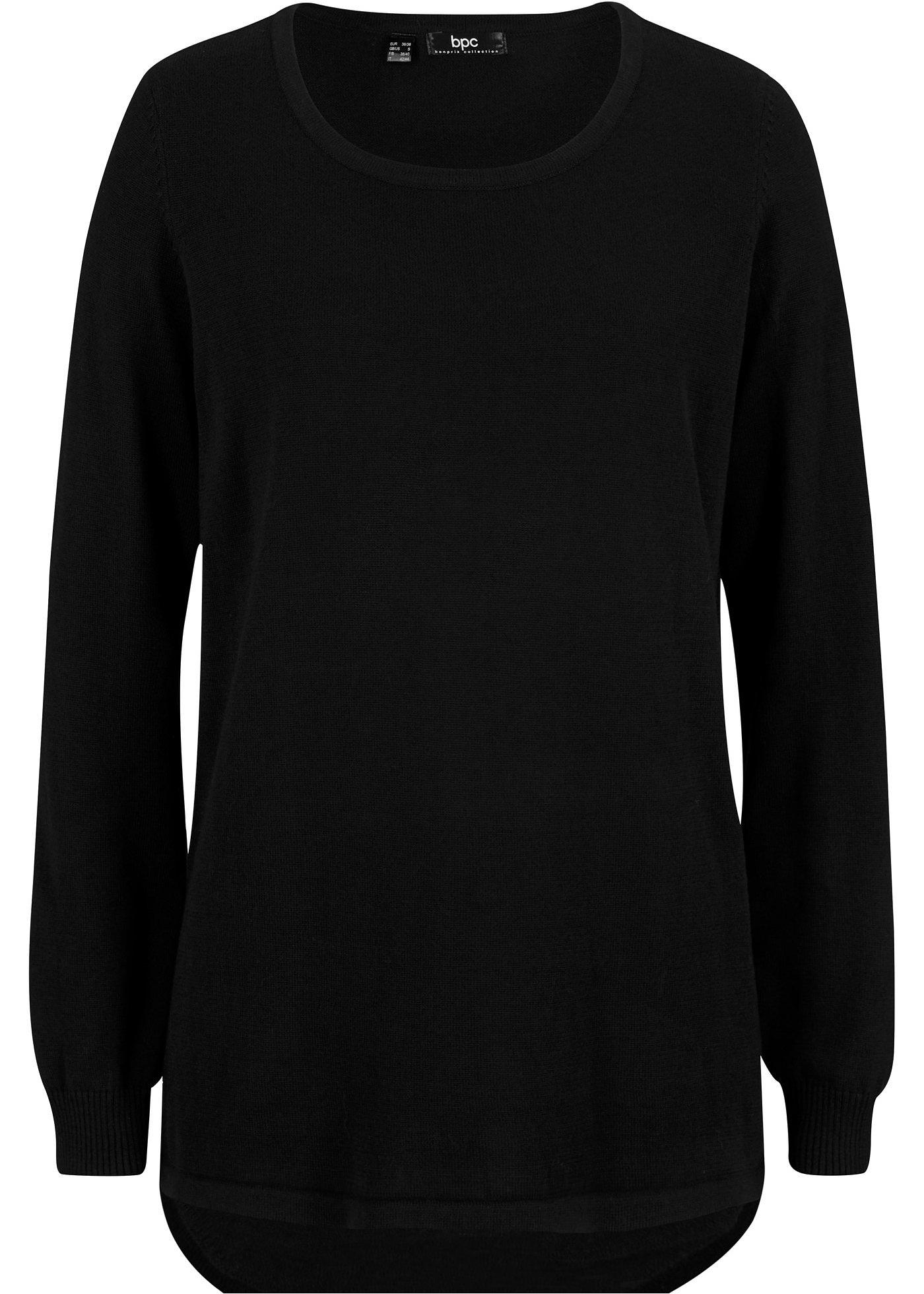 Pull court-long, manches longues