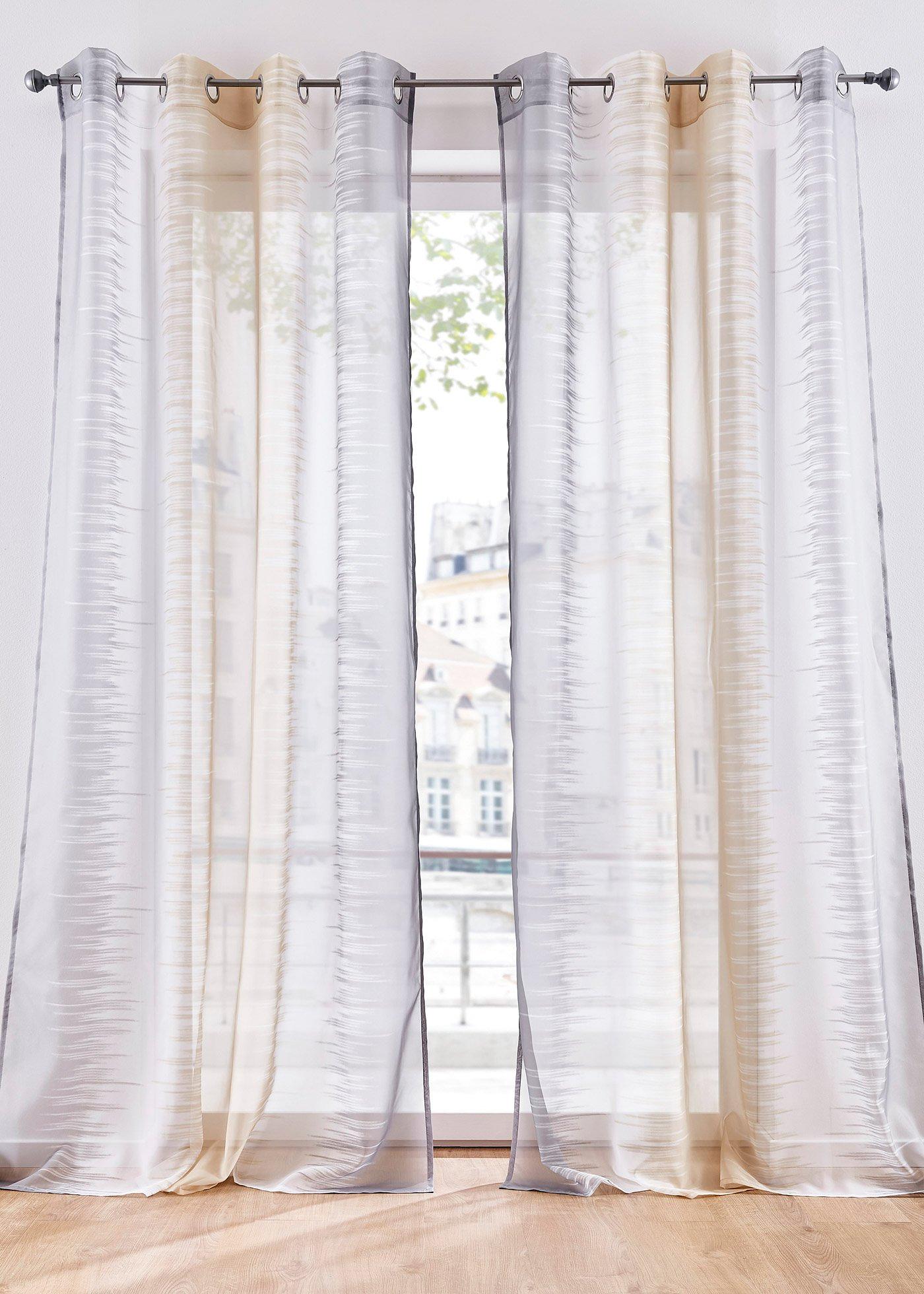 Voilage à imprimé (1 pce.)