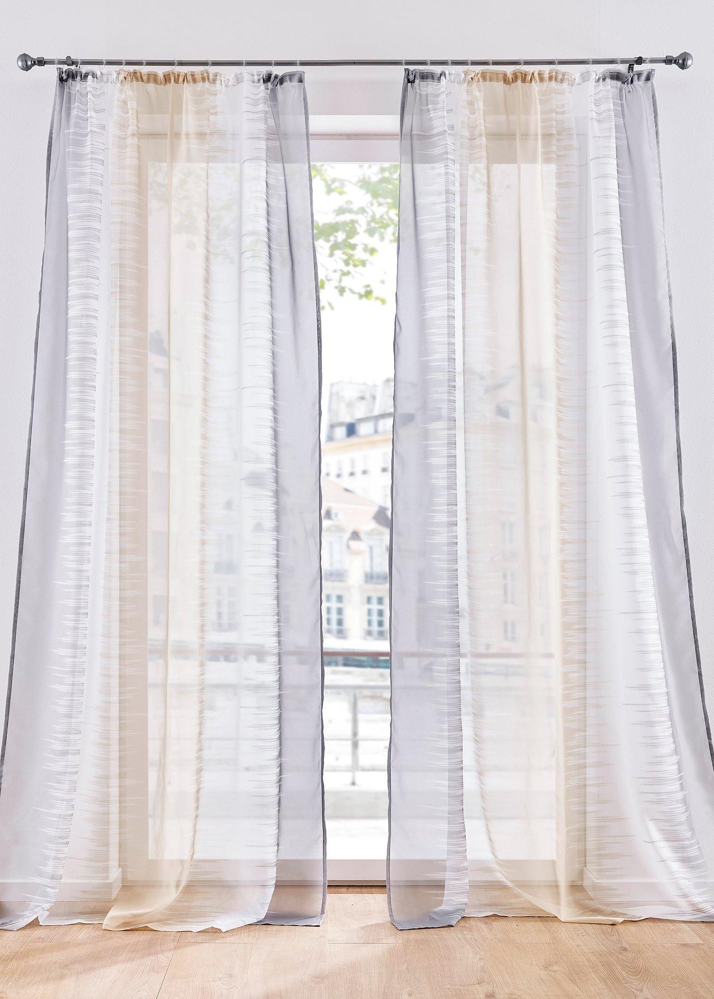 Voilage à imprimé (1 pce.)