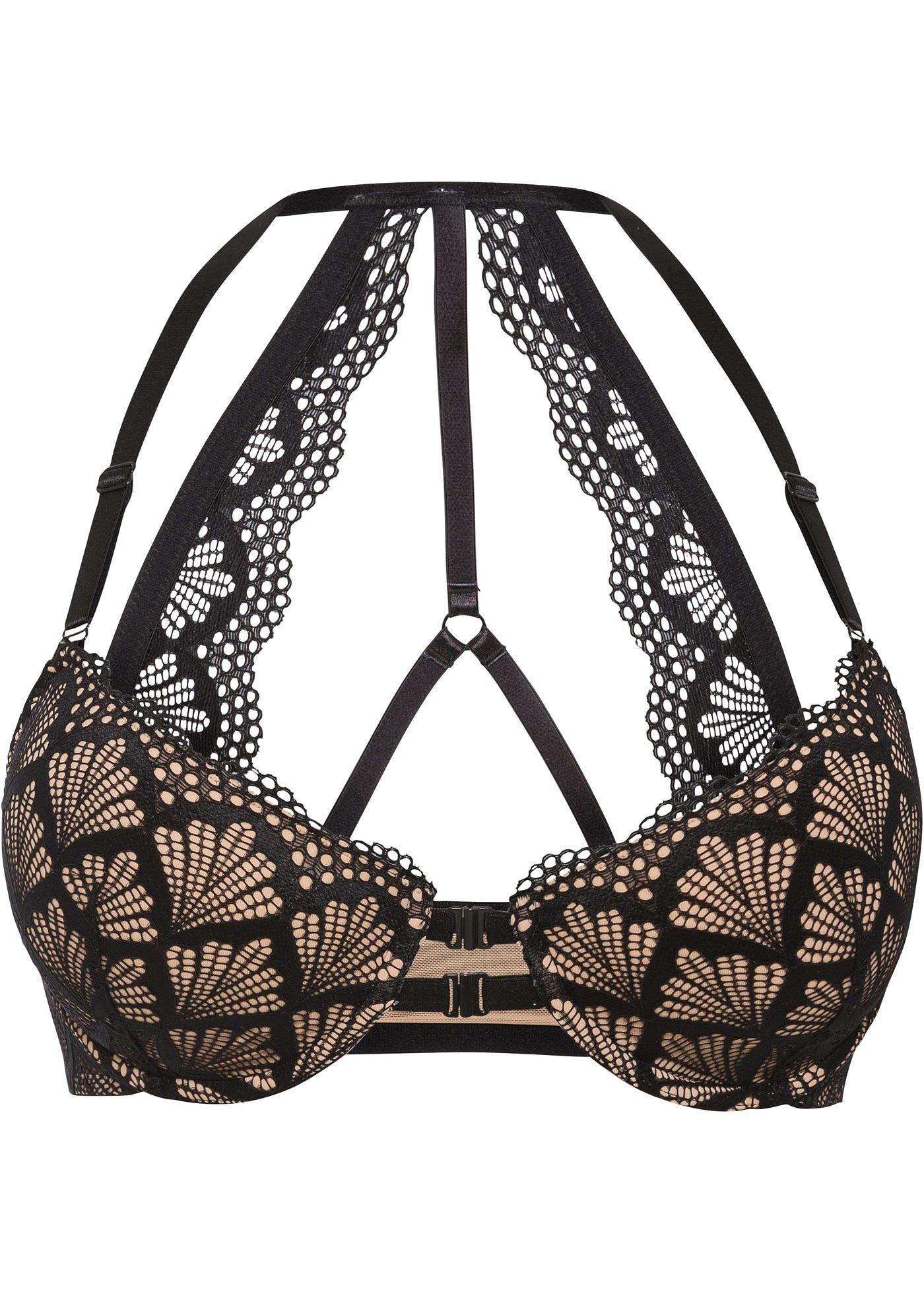 Soutien-gorge à coques avec armatures fermeture devant