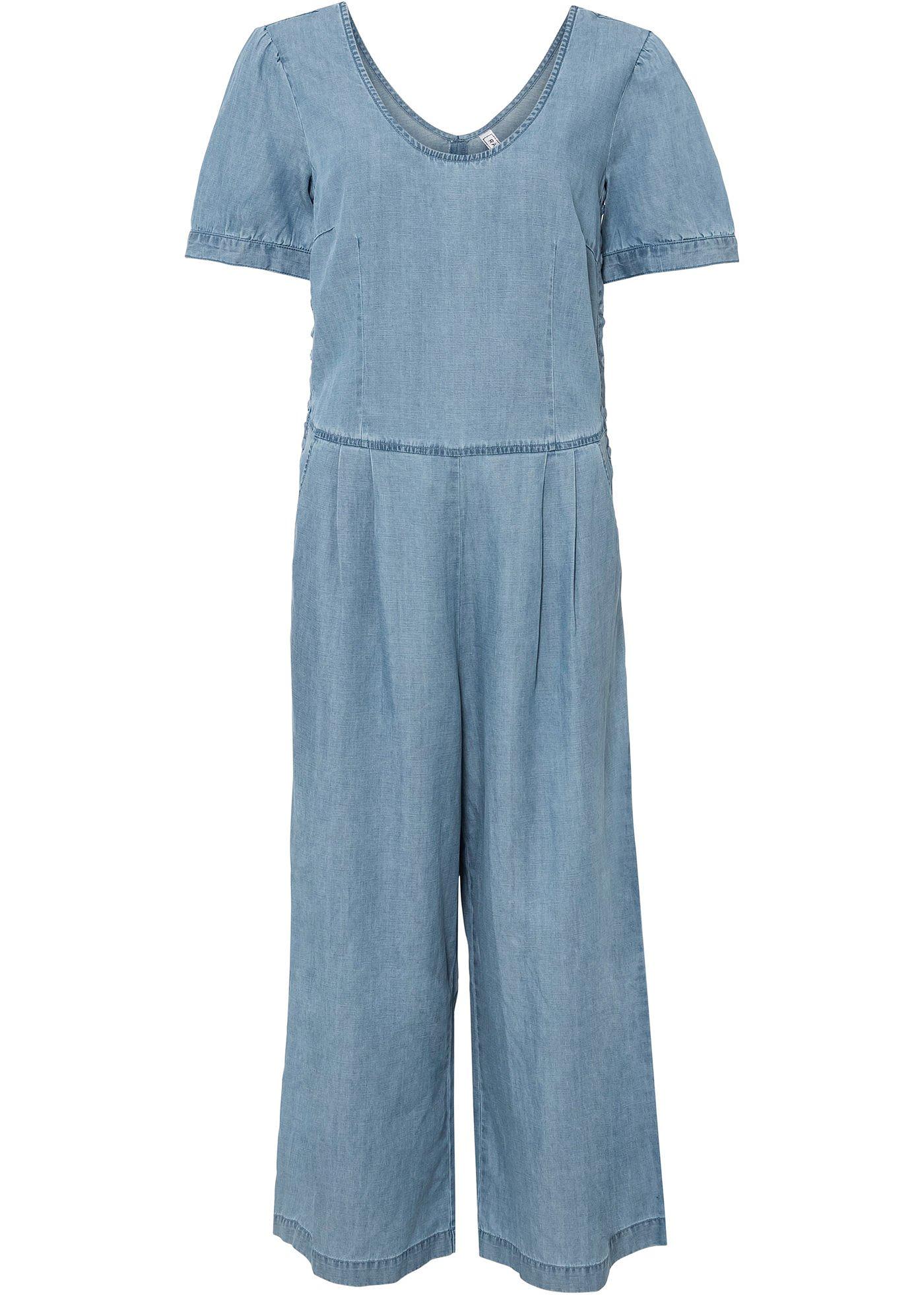 Combi pantalon en jean avec TENCEL™ Lyocell