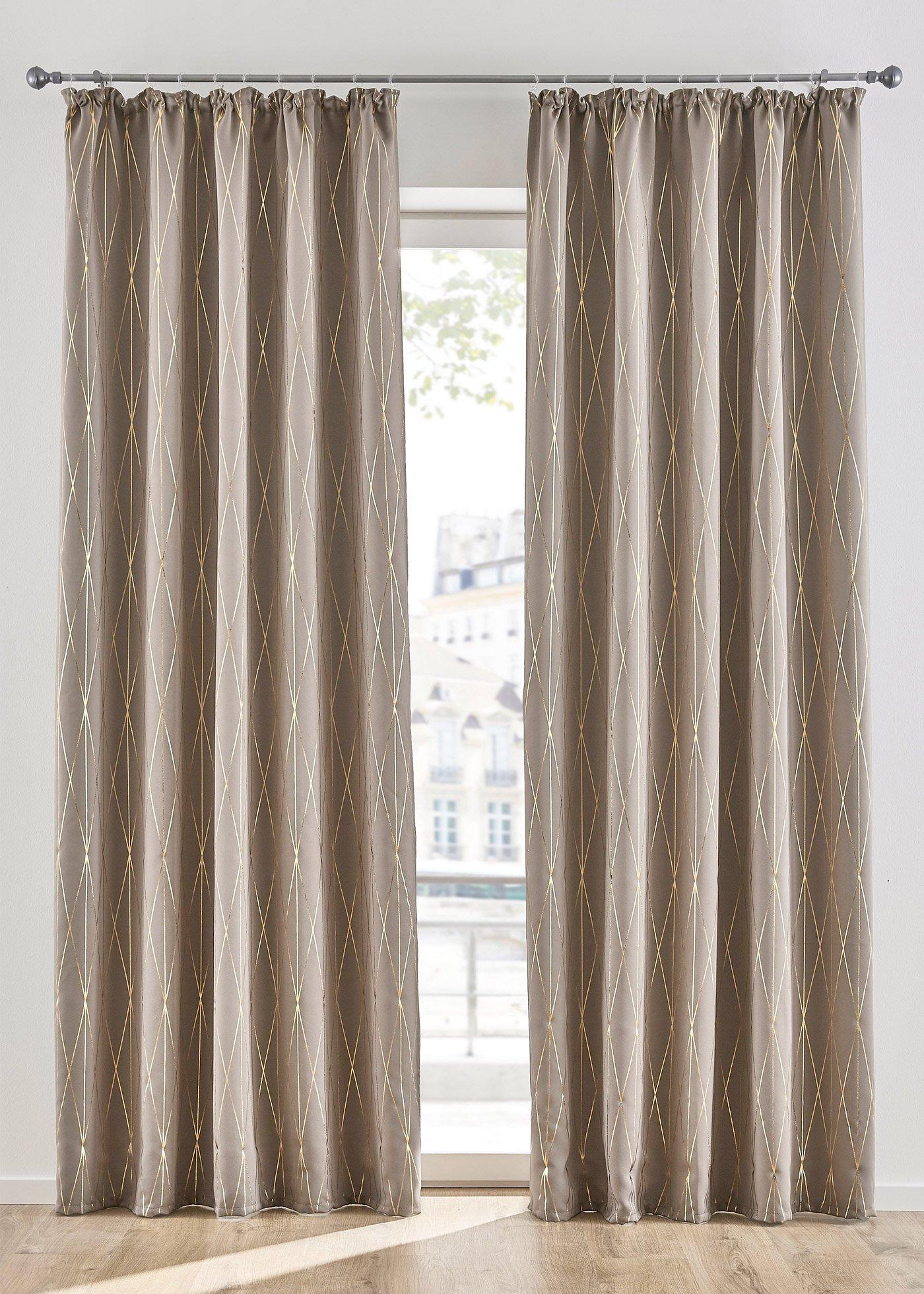 Panneau occultant à imprimé brillant (1 pce.)