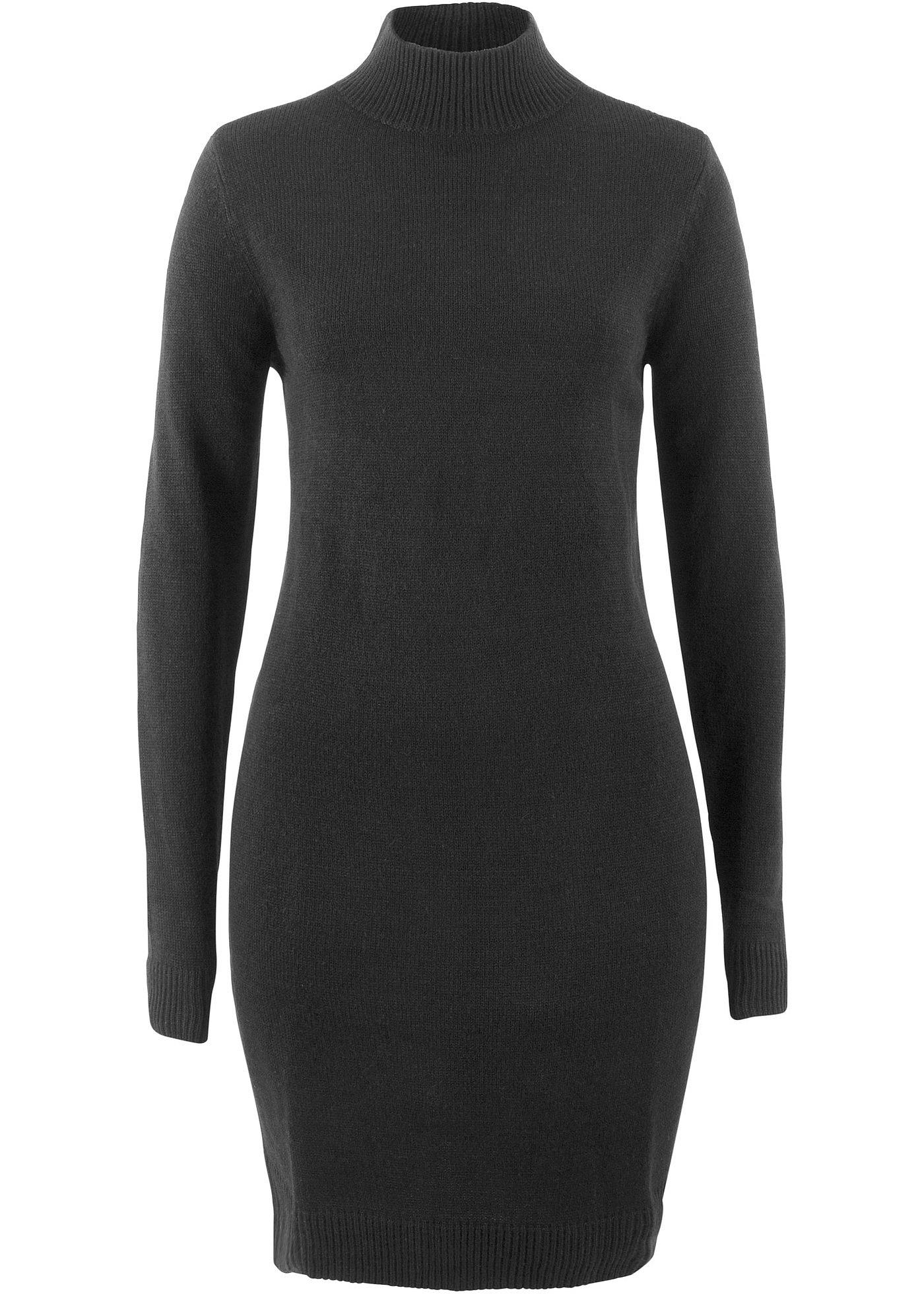 Robe en maille à col haut