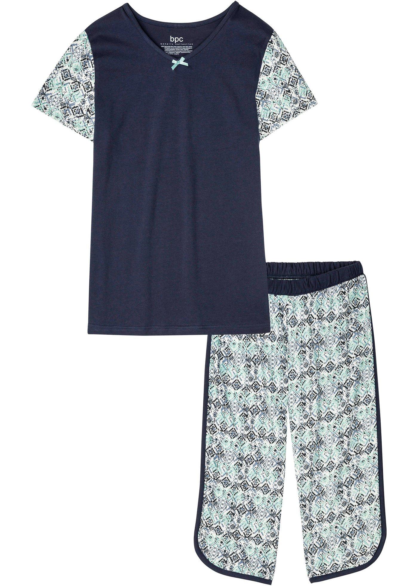 Pyjama corsaire en coton bio