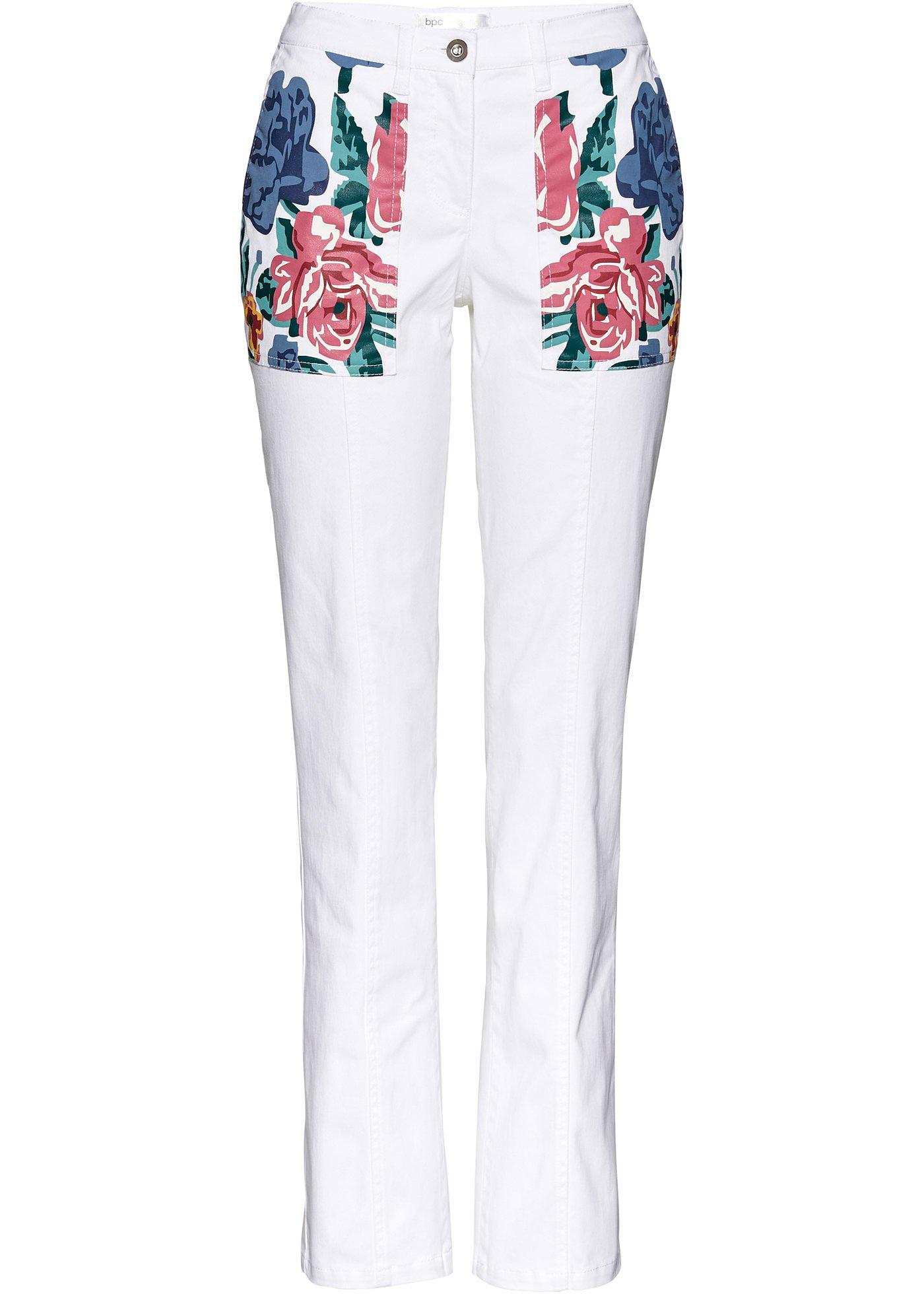 Pantalon twill avec imprimé