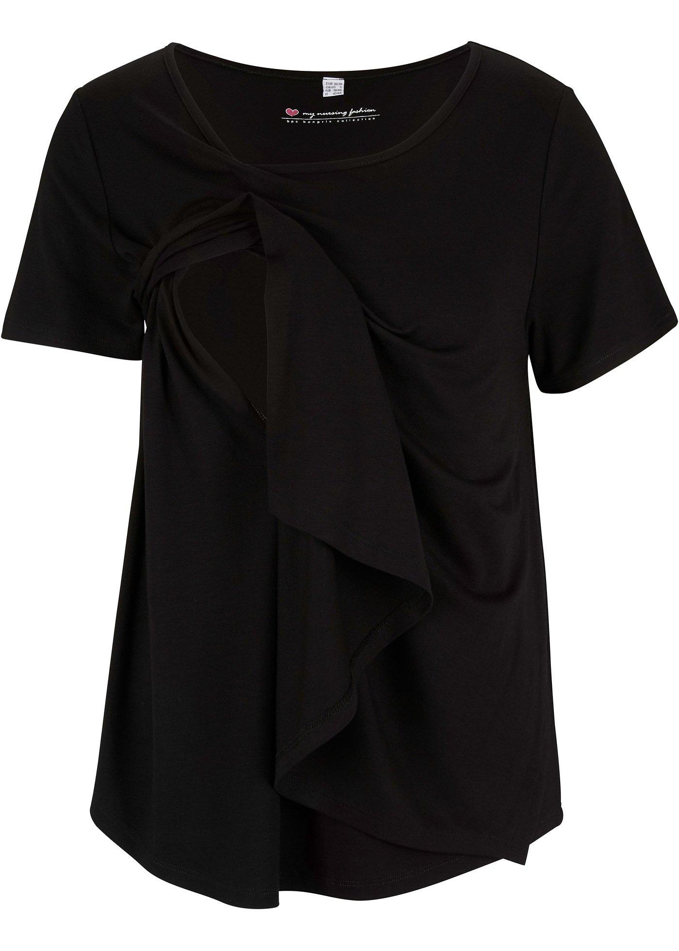 T-shirt long de grossesse avec fonction allaitement en LENZING™ ECOVERO™