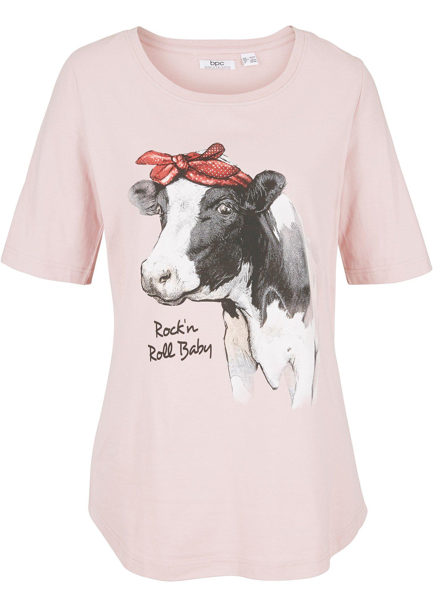 T-shirt coton avec motif animal