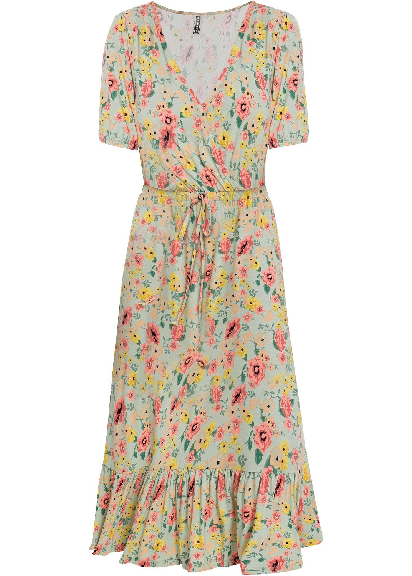 Robe midi en jersey avec viscose durable