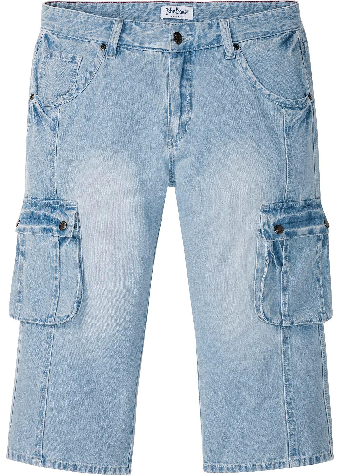 Jean 3/4 avec poches cargo Regular Fit