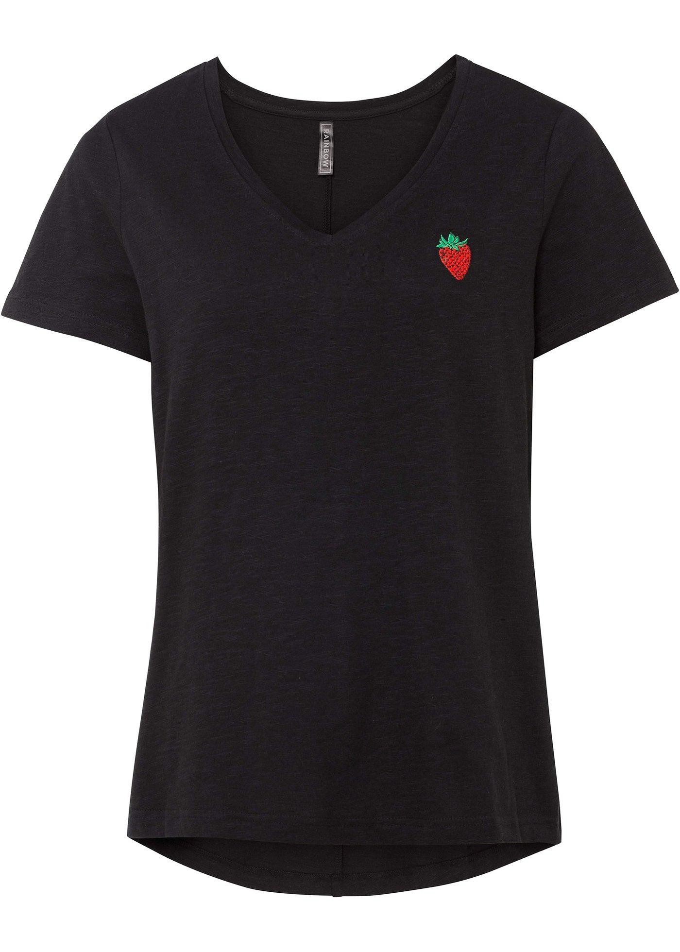 T-shirt avec fruit brodé