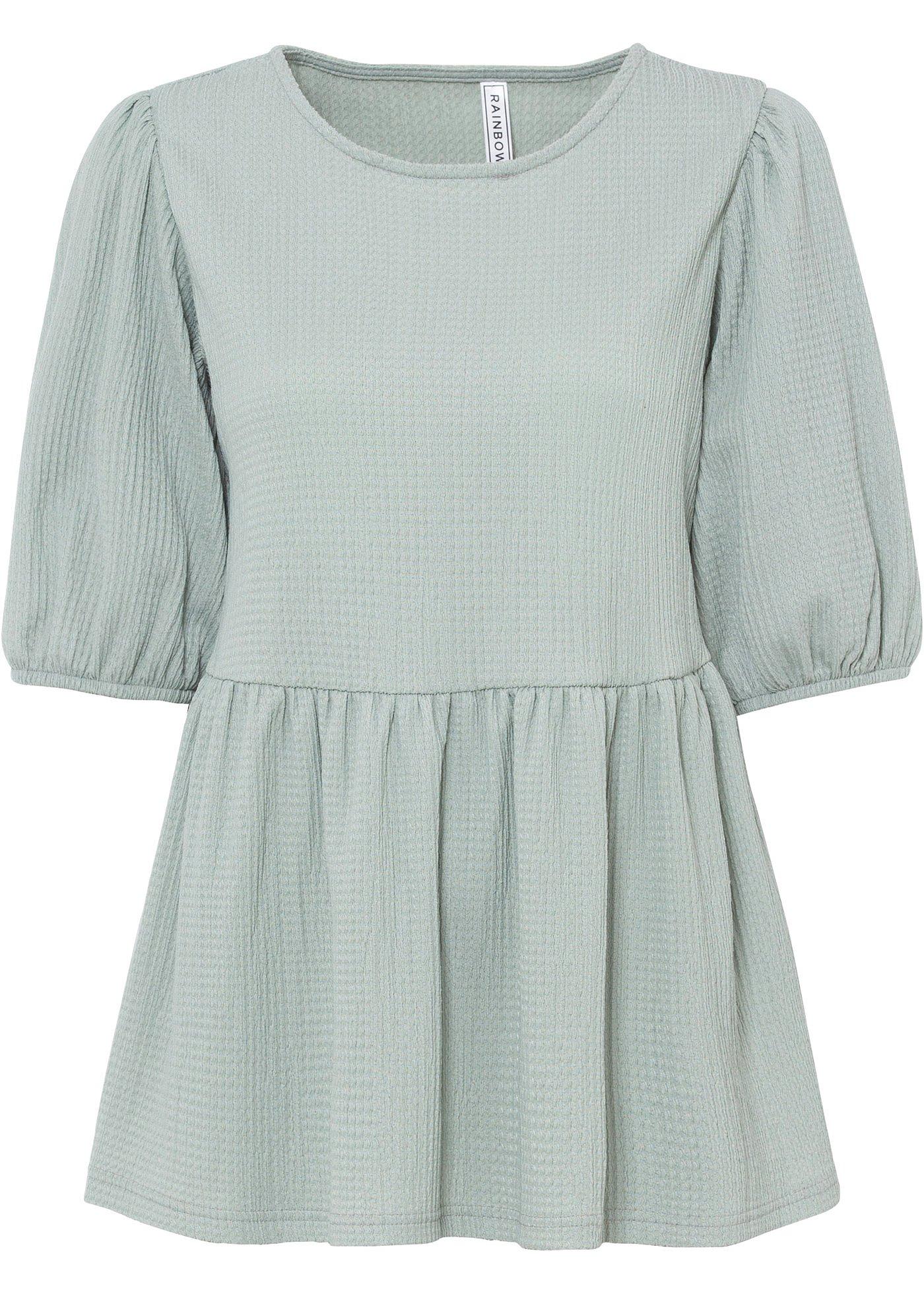 T-shirt mi-manches à volant