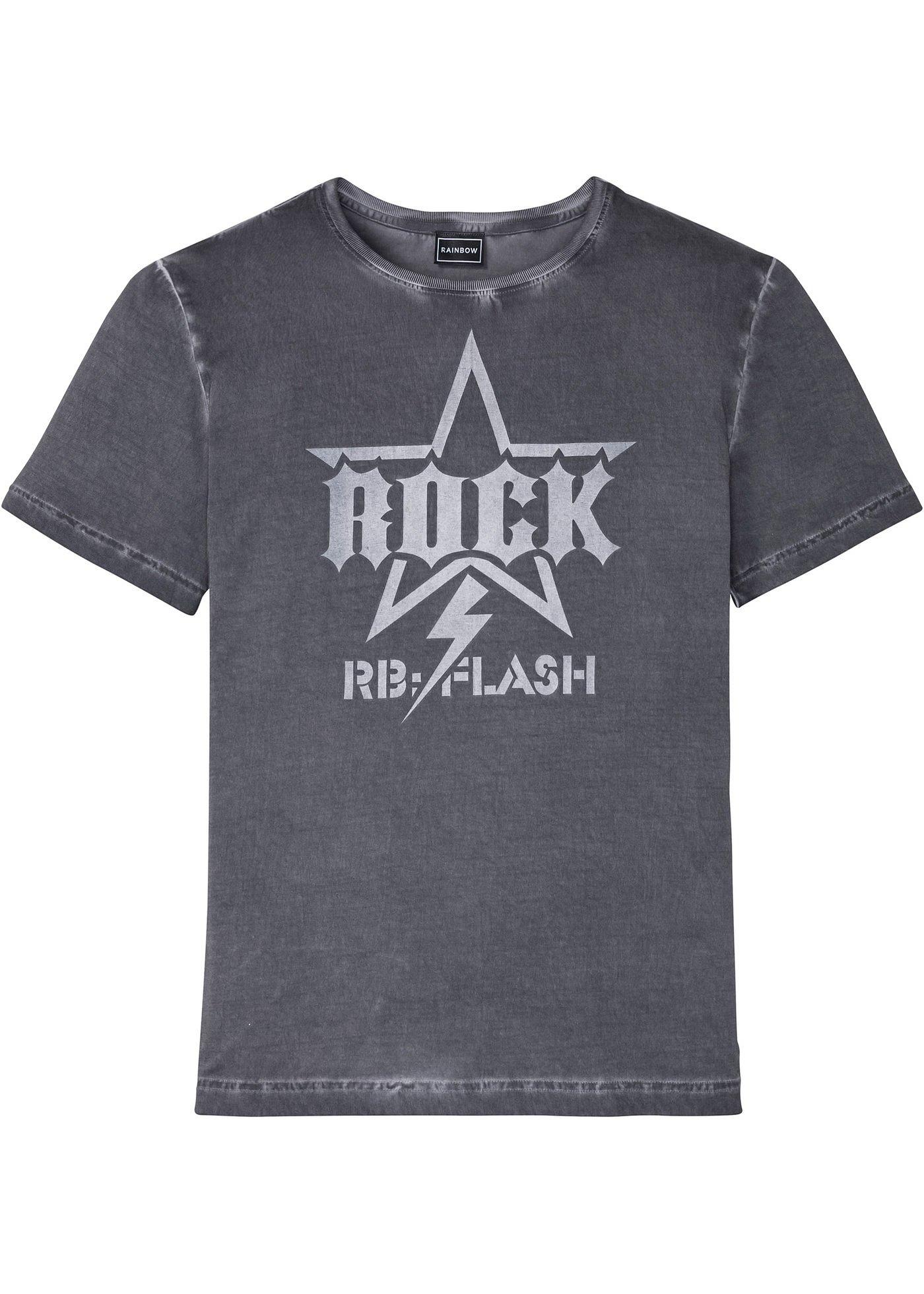 T-shirt aspect délavé, Slim Fit