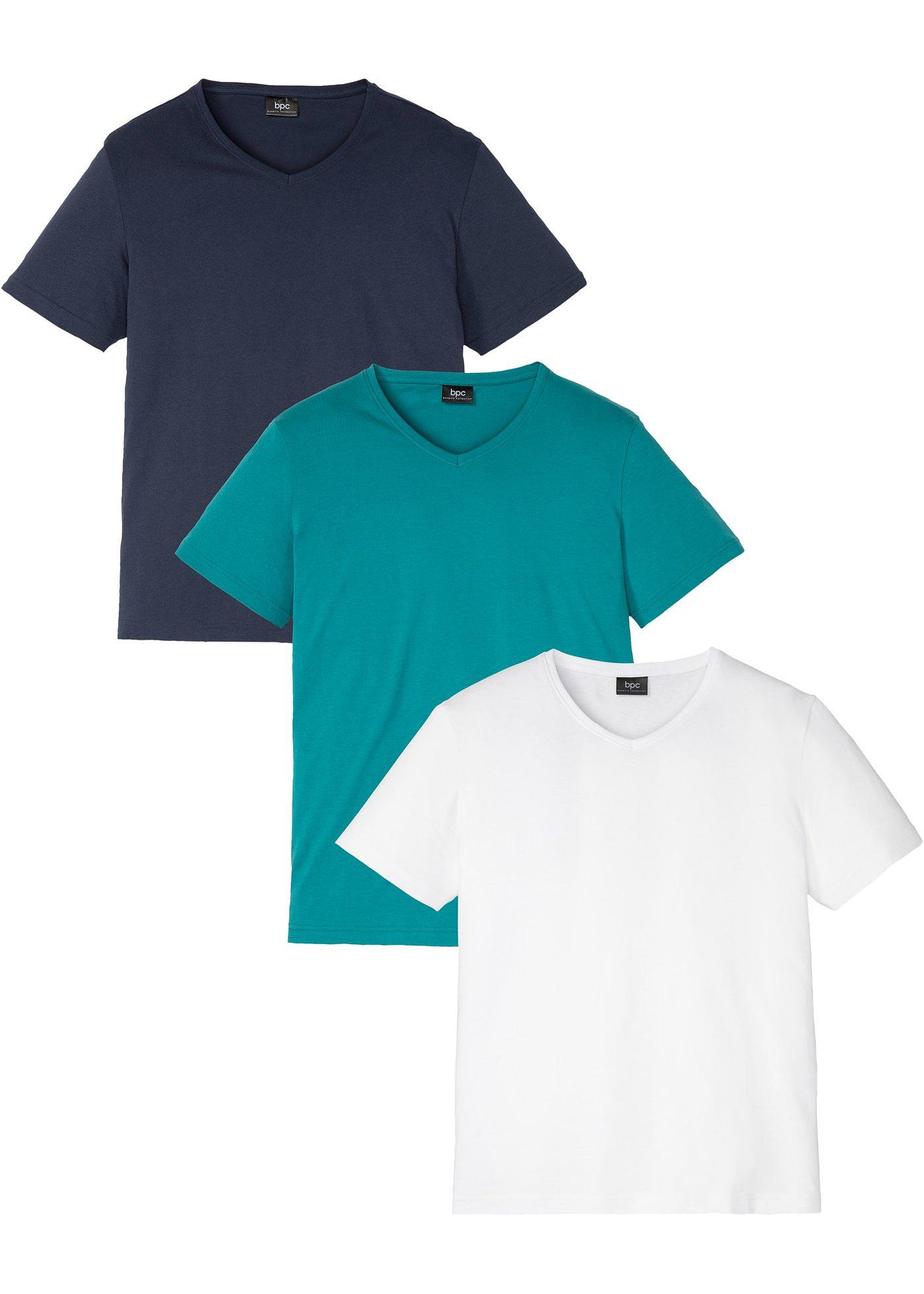 Lot de 3 T-shirts col en V