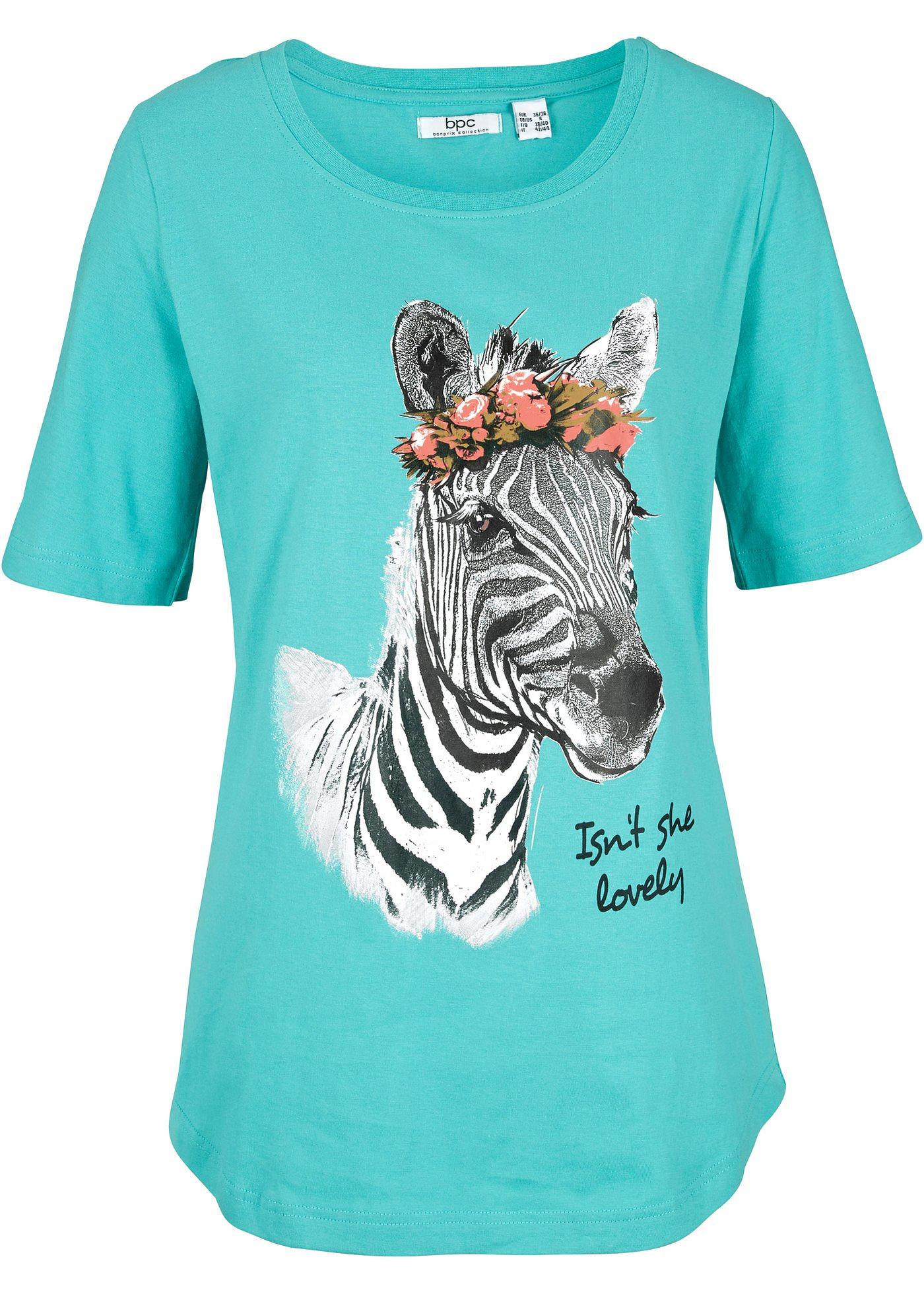 T-shirt coton avec motif animal