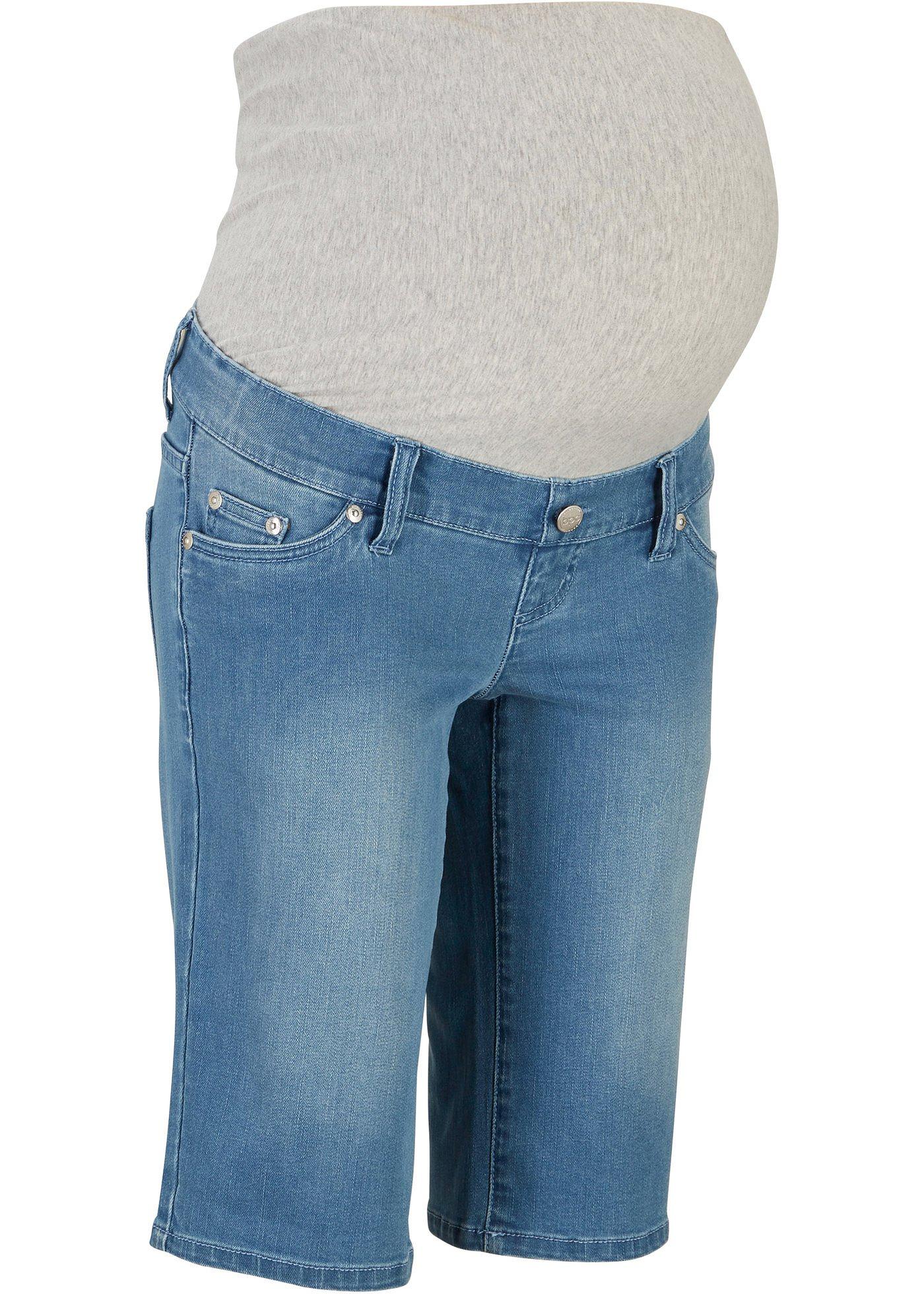 Bermuda en jean de grossesse