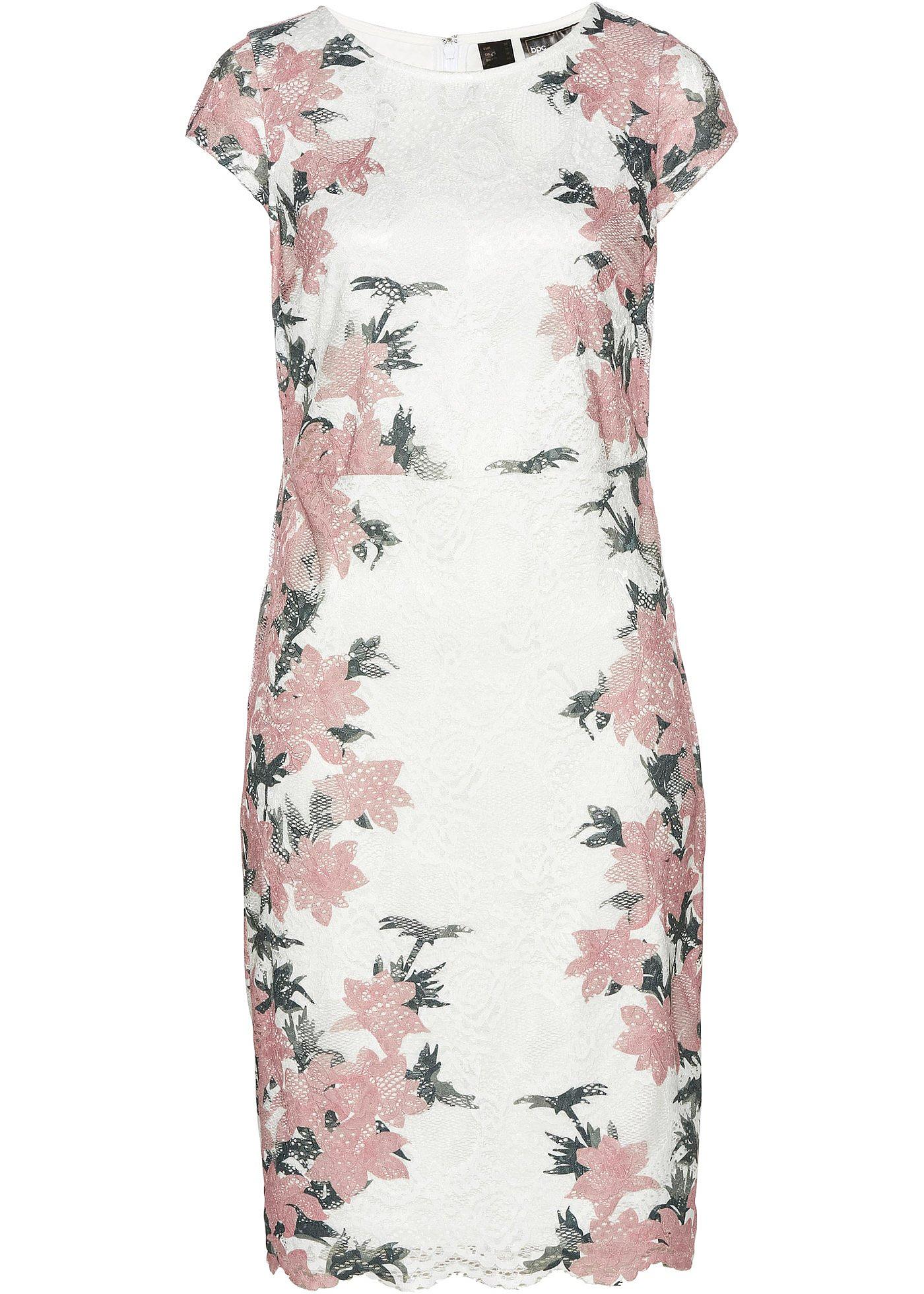 Robe en dentelle imprimée