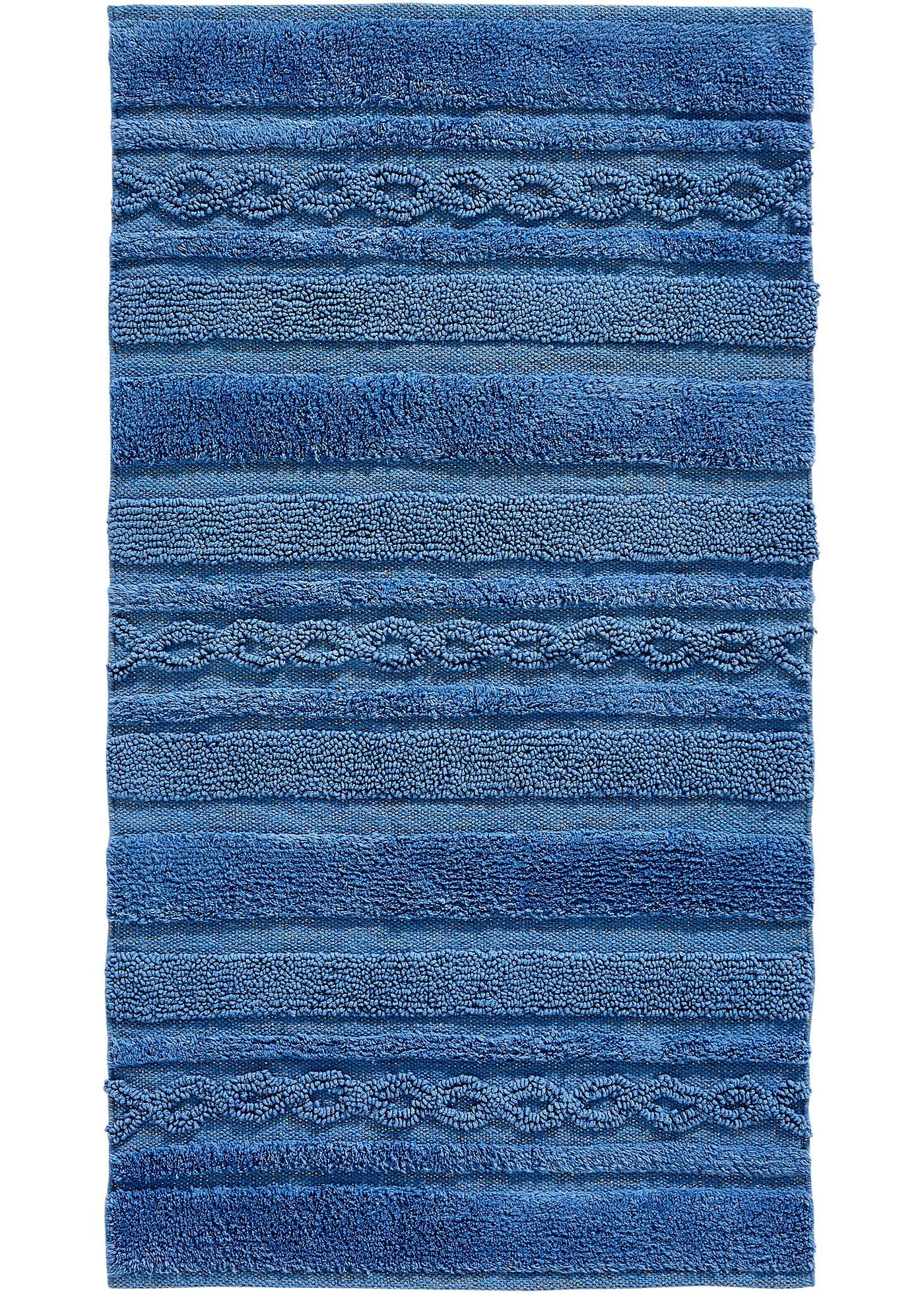 Tapis de salle de bain avec éléments de couleur dorée