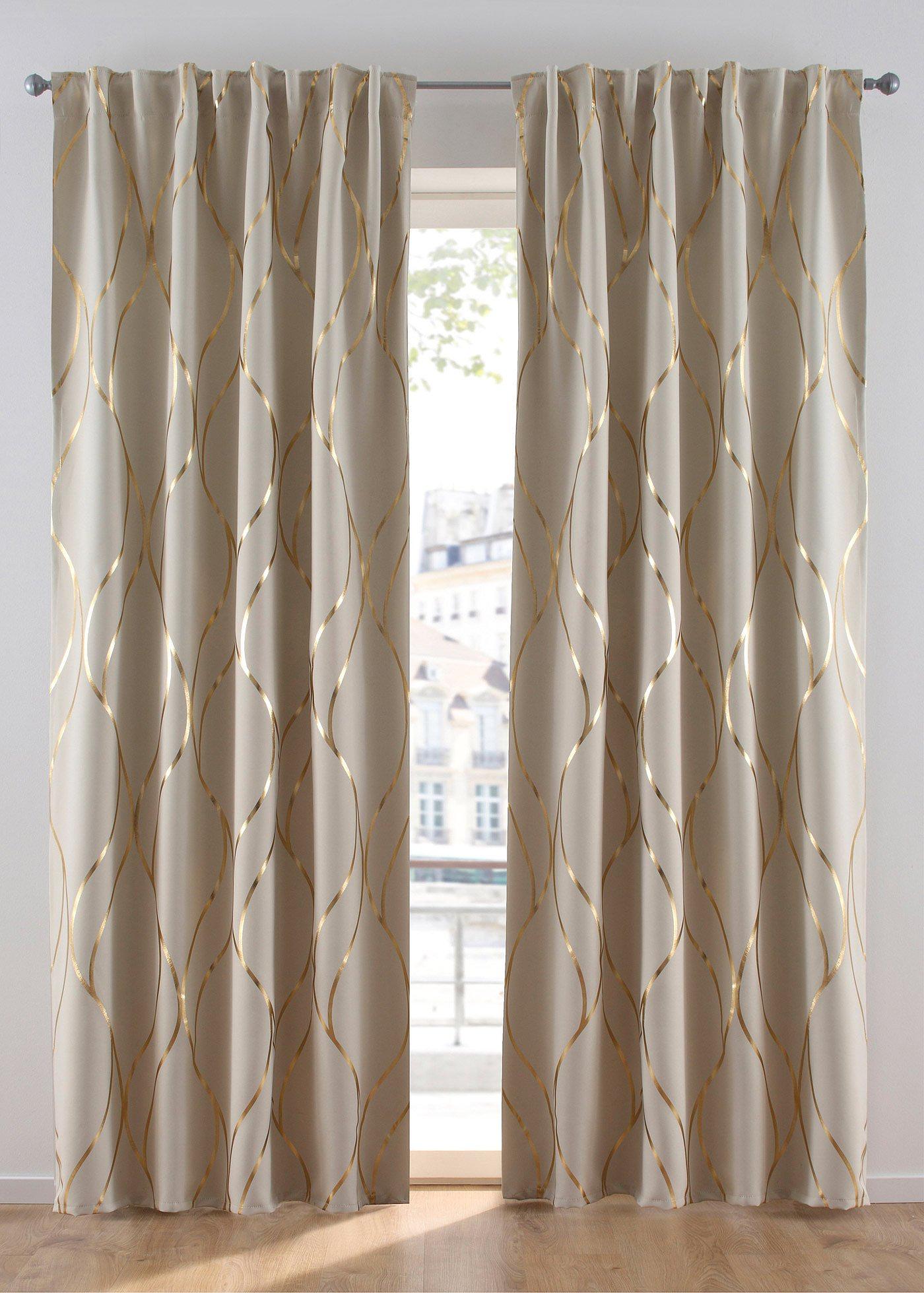 Panneau occultant à imprimé brillant (1 pce.)