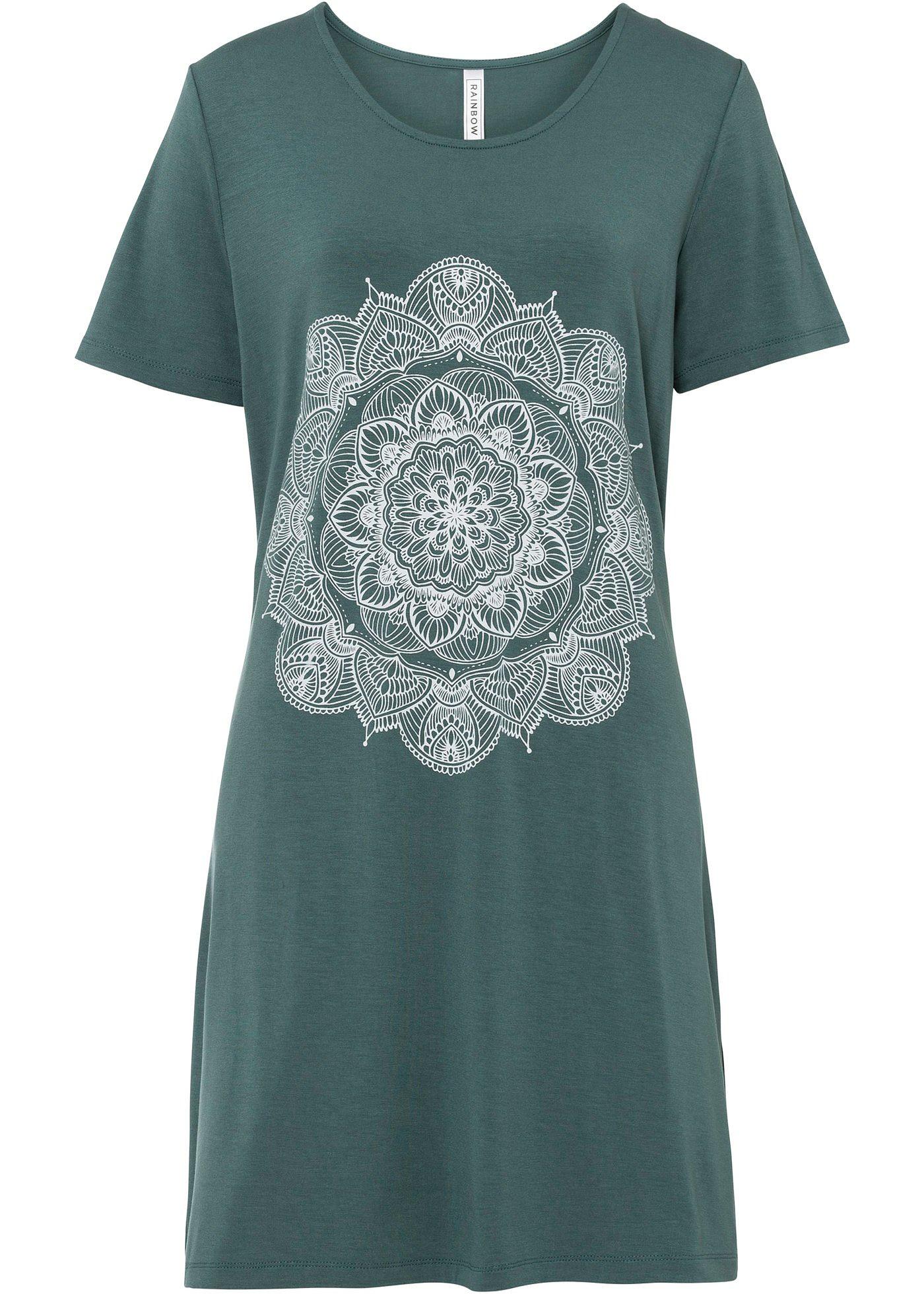 Robe T-shirt à imprimé mandala