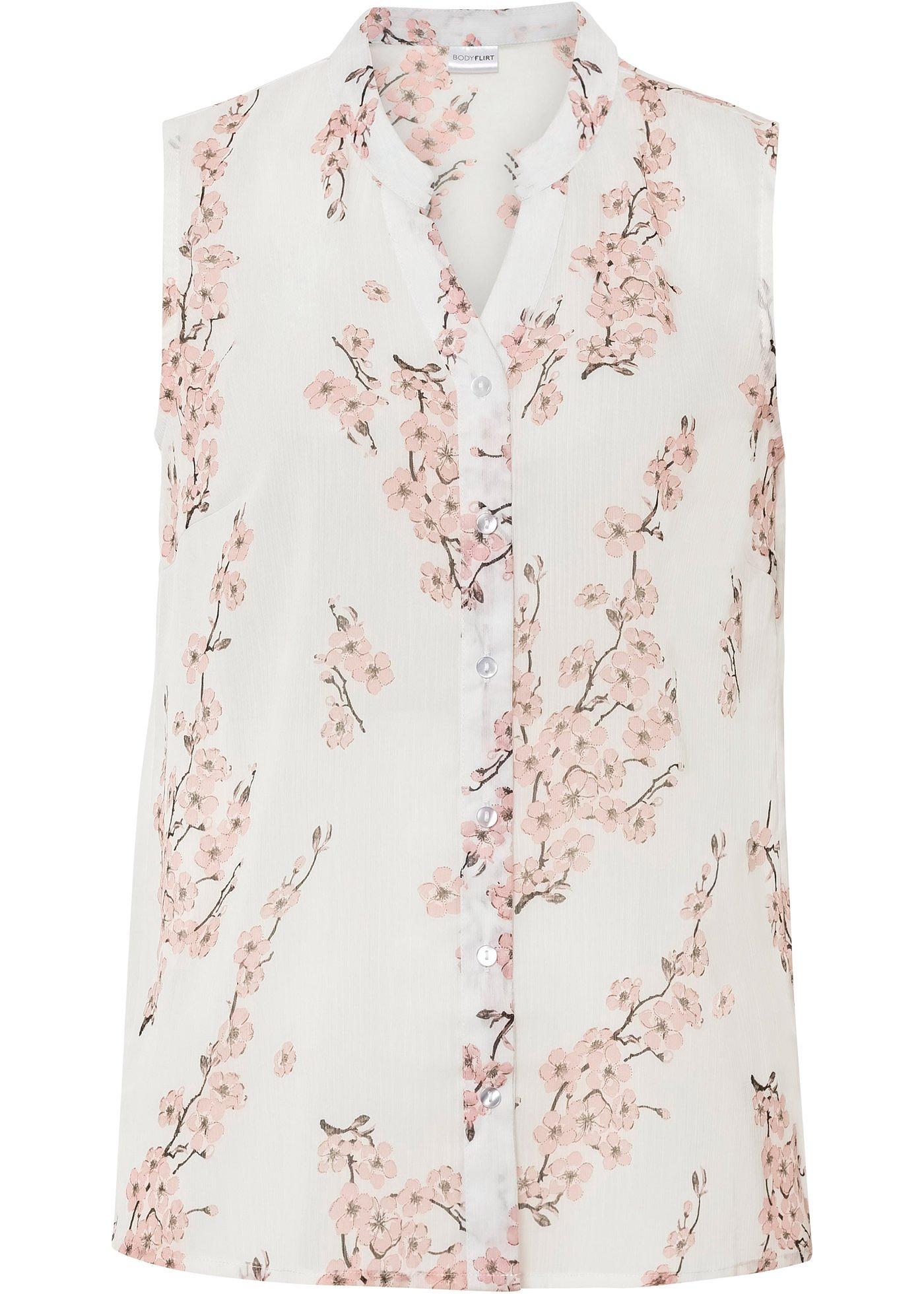 Blouse en chiffon avec polyester recyclé