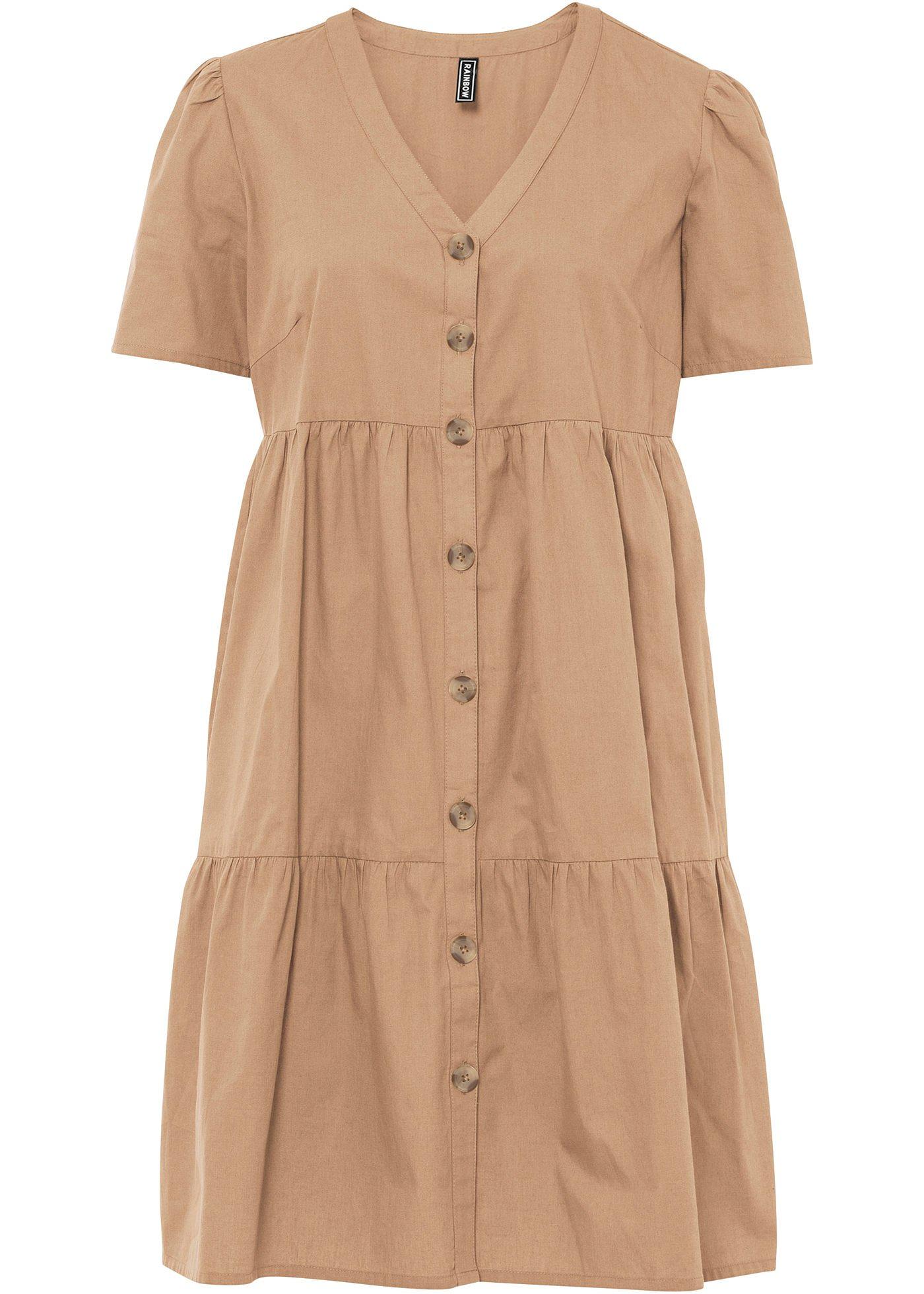 Robe-chemise avec patte de boutonnage