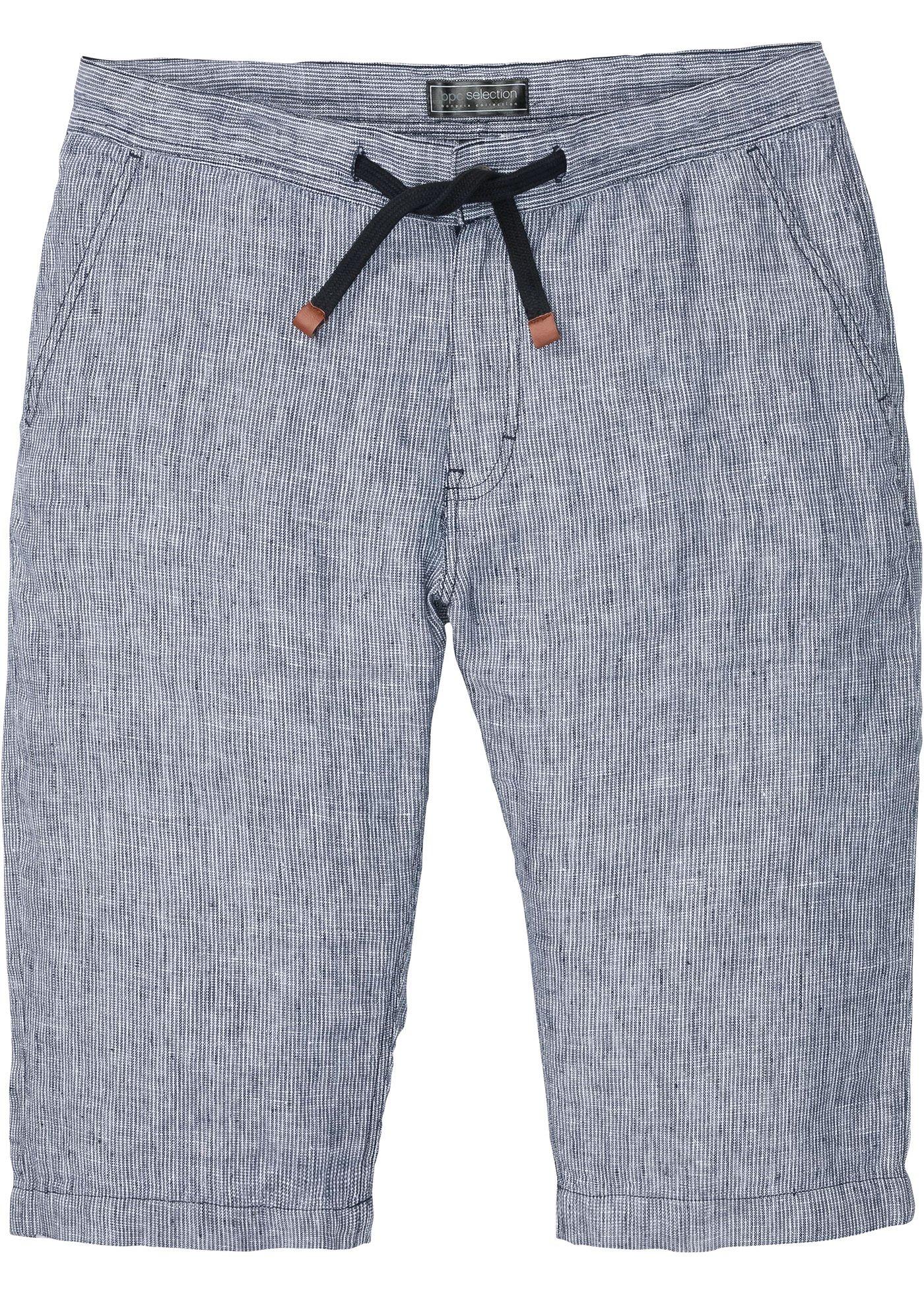 Bermuda long en lin Regular Fit