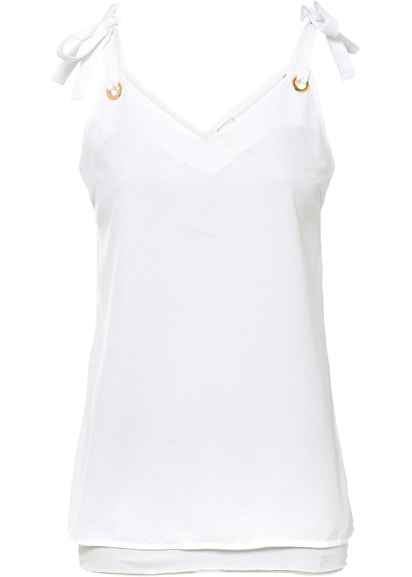 Top blouse avec nœuds