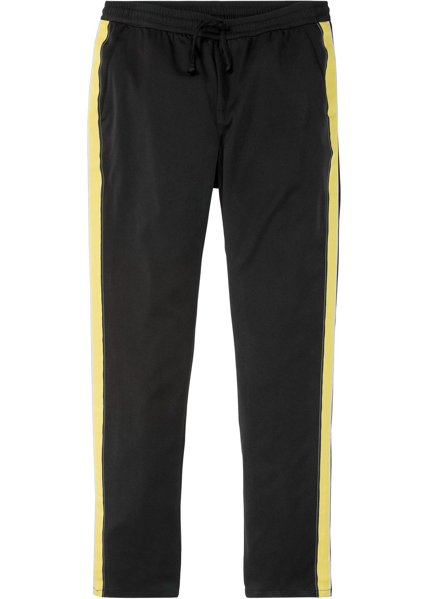 Pantalon extensible Slim Fit avec rayures latérales, Straight