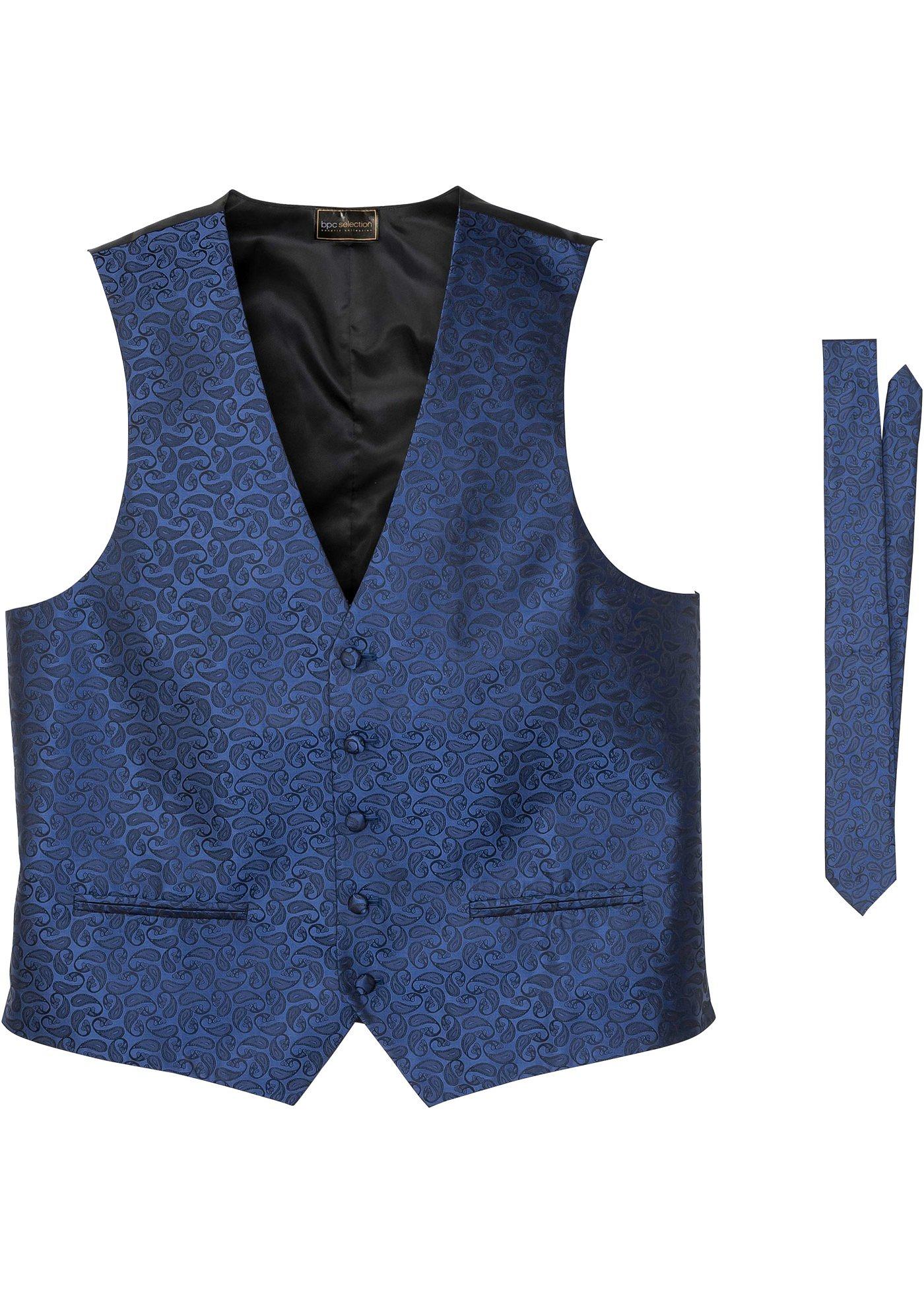 Gilet sans manches et cravate (Ens. 2 pces.)