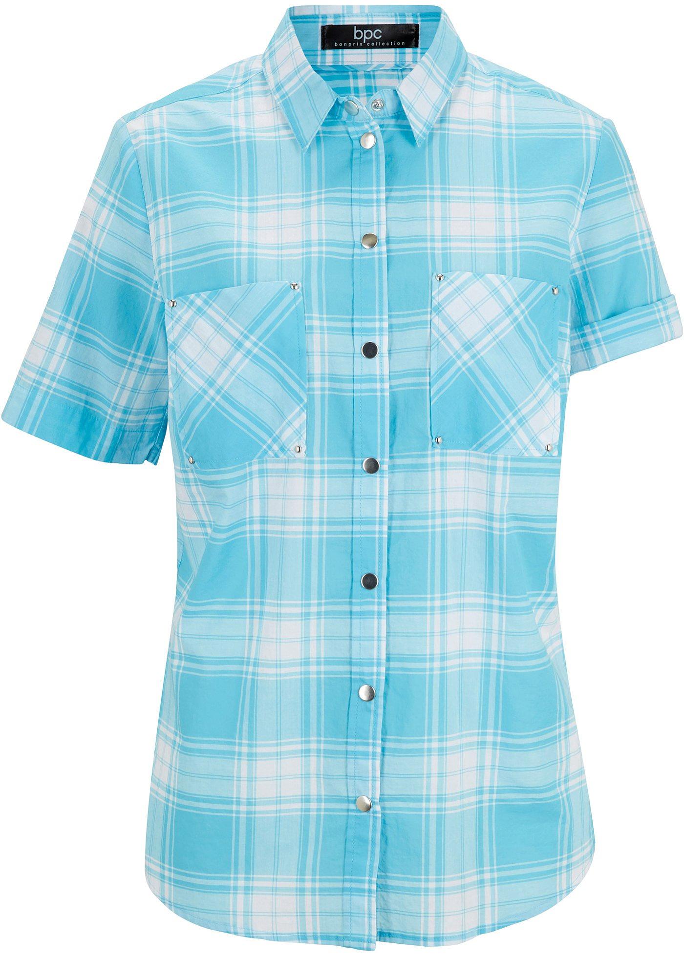 Chemisier manches courtes en coton