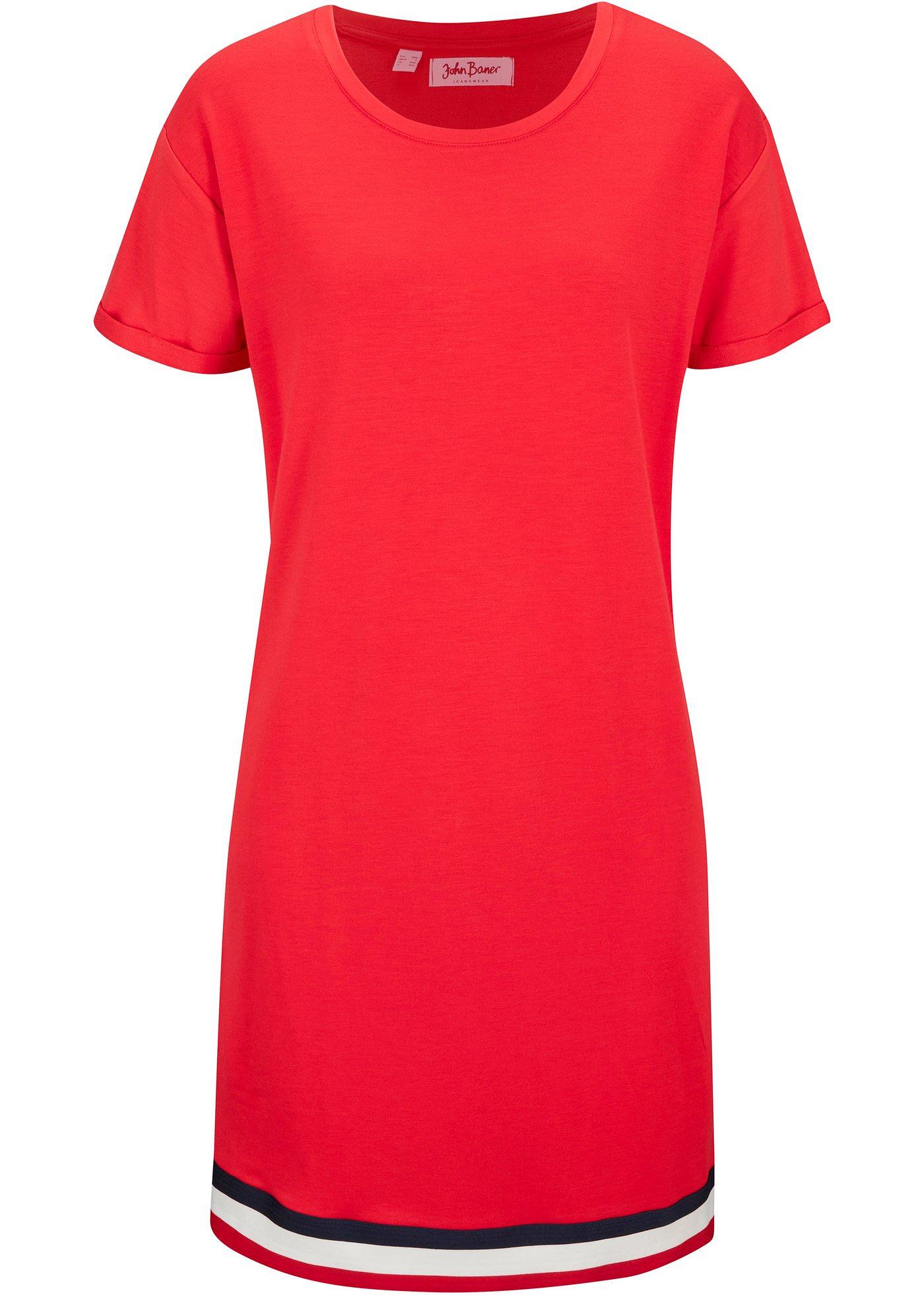 Robe en jersey manches courtes