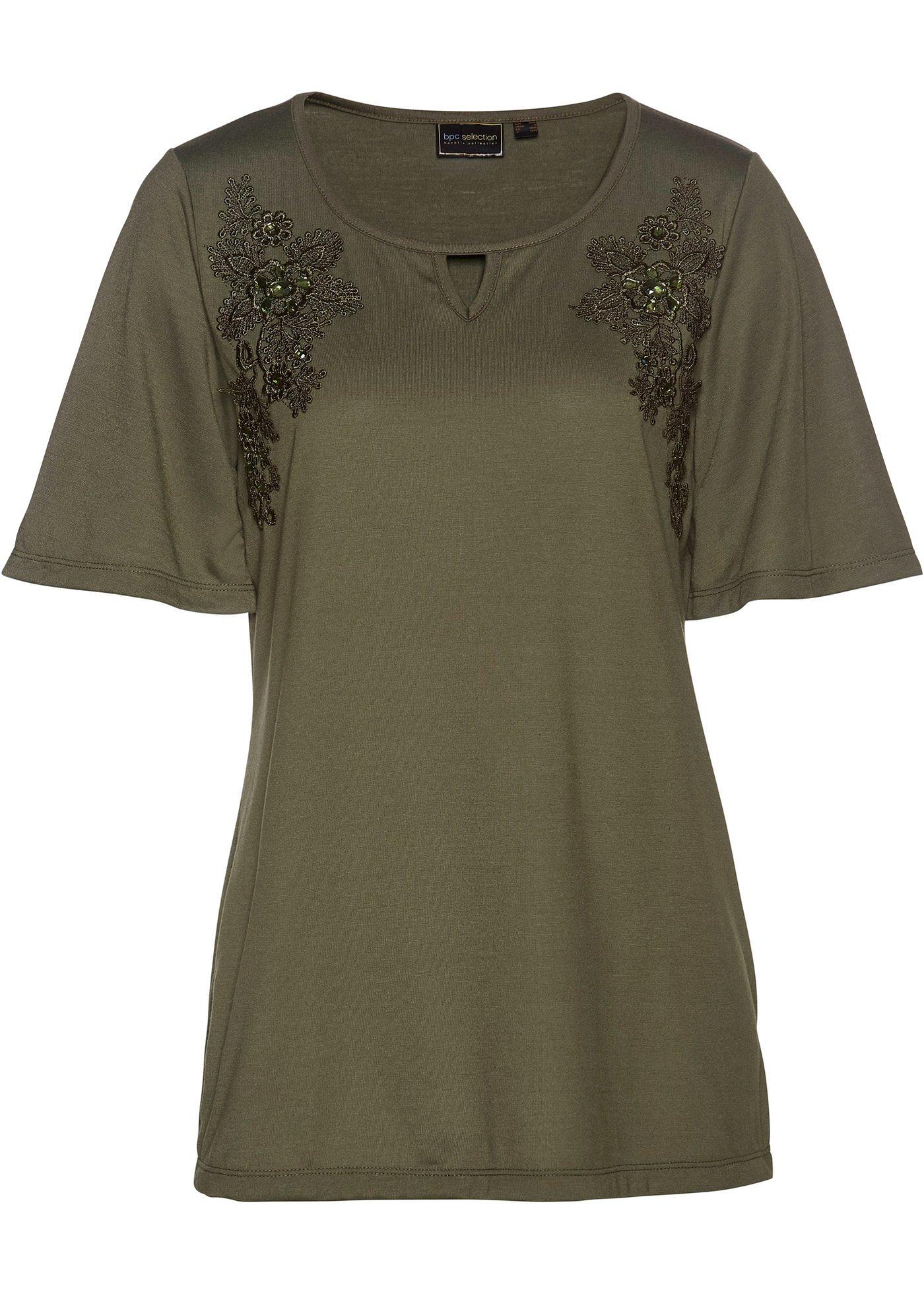 T-shirt tunique à dentelle