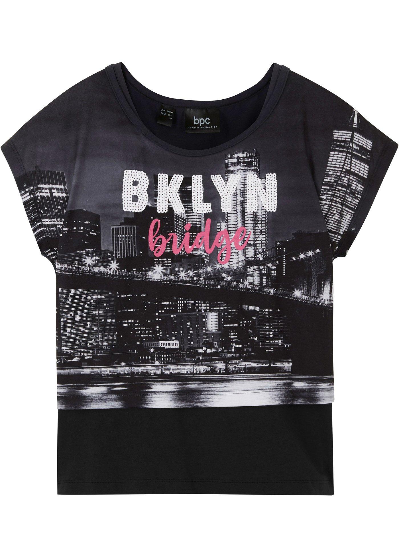 T-shirt fille avec imprimé photo