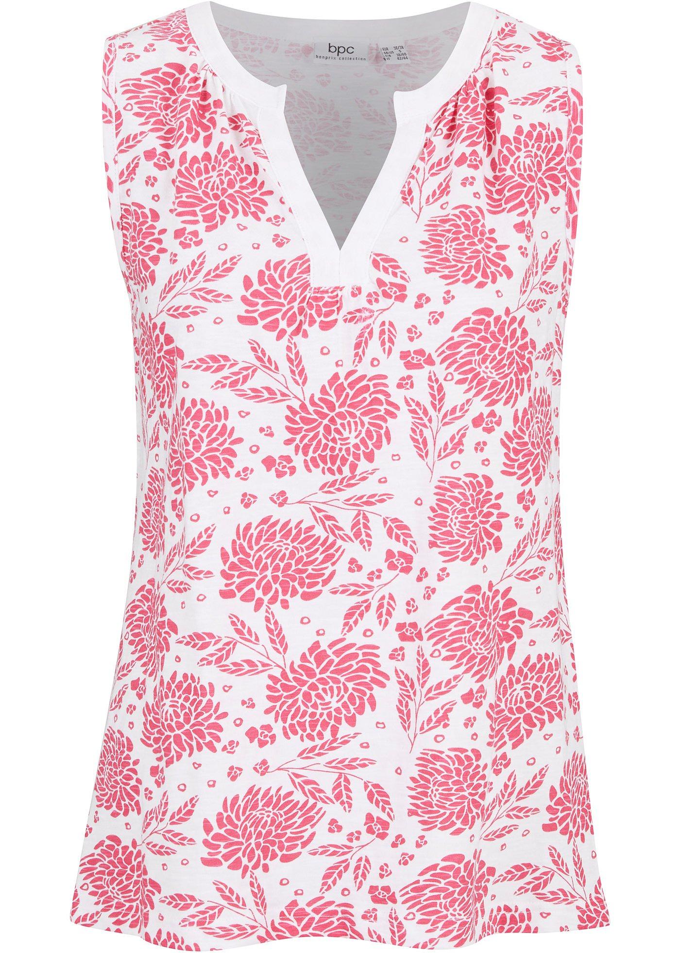 Top en jersey imprimé