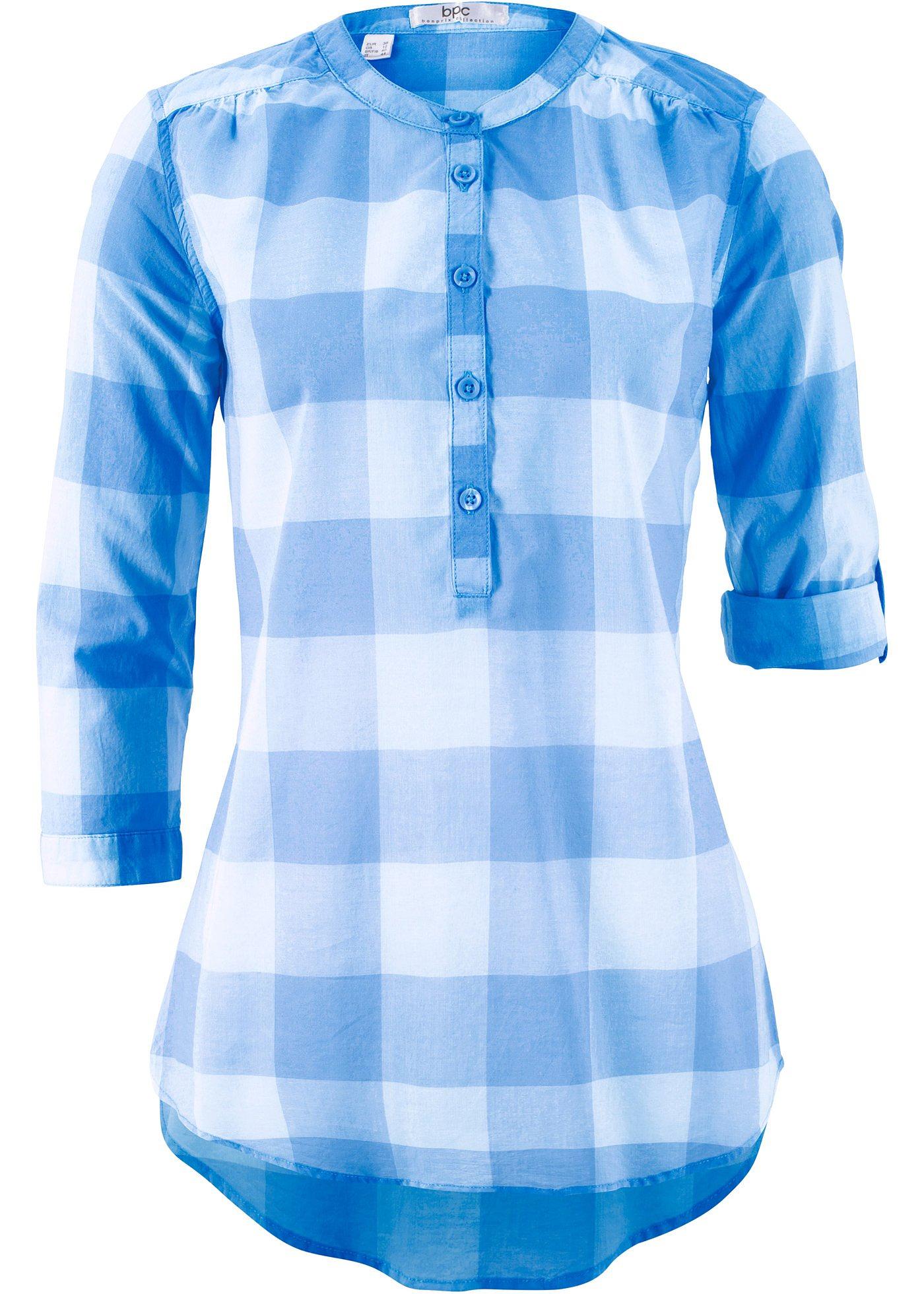 Blouse coton à manches longues