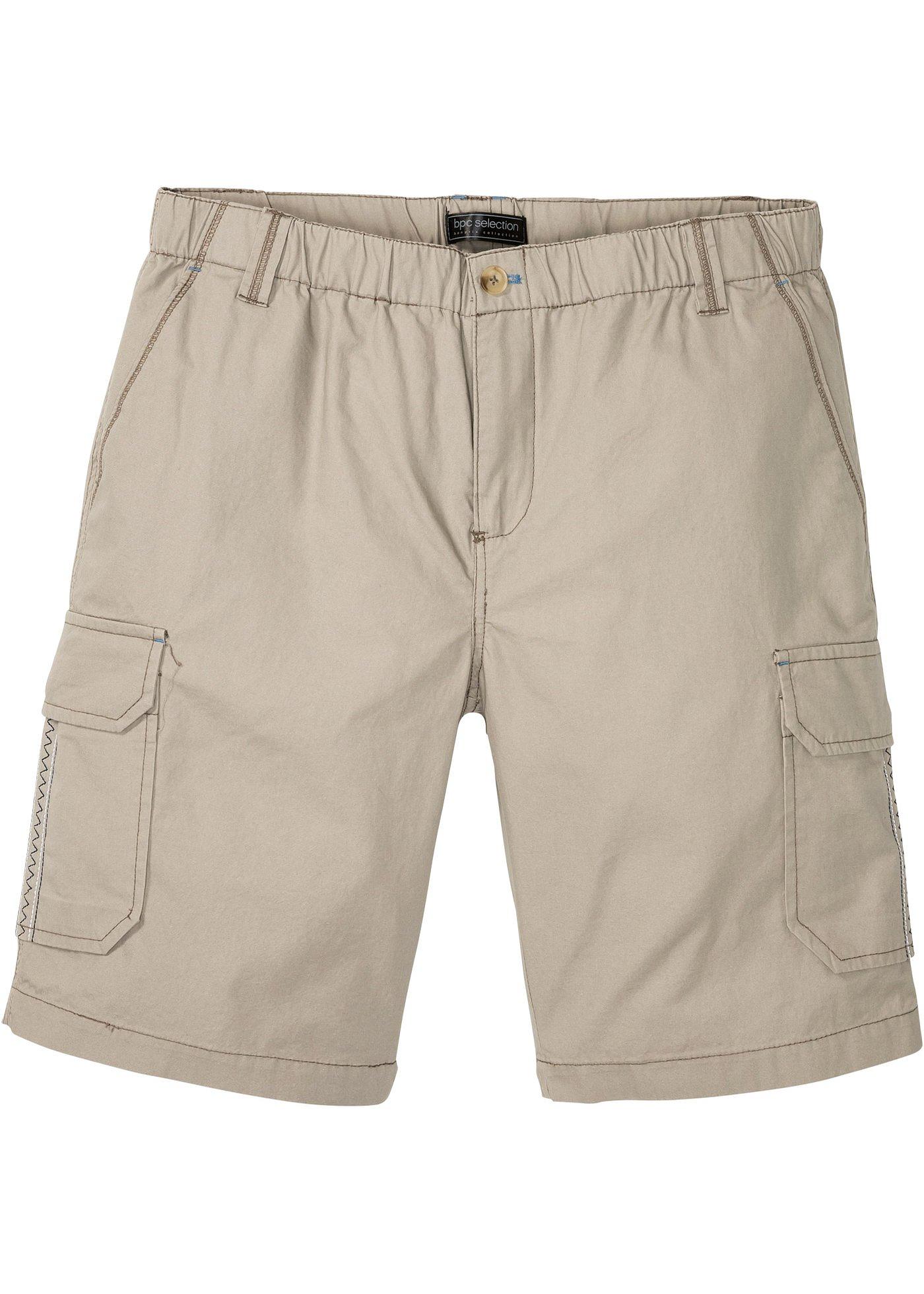 Bermuda cargo avec taille élastique Regular Fit