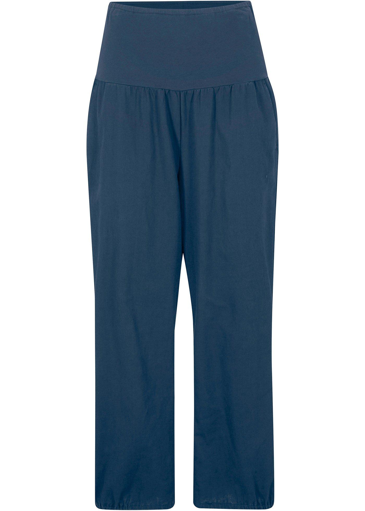 Pantalon en lin Maite Kelly avec empiècement jersey