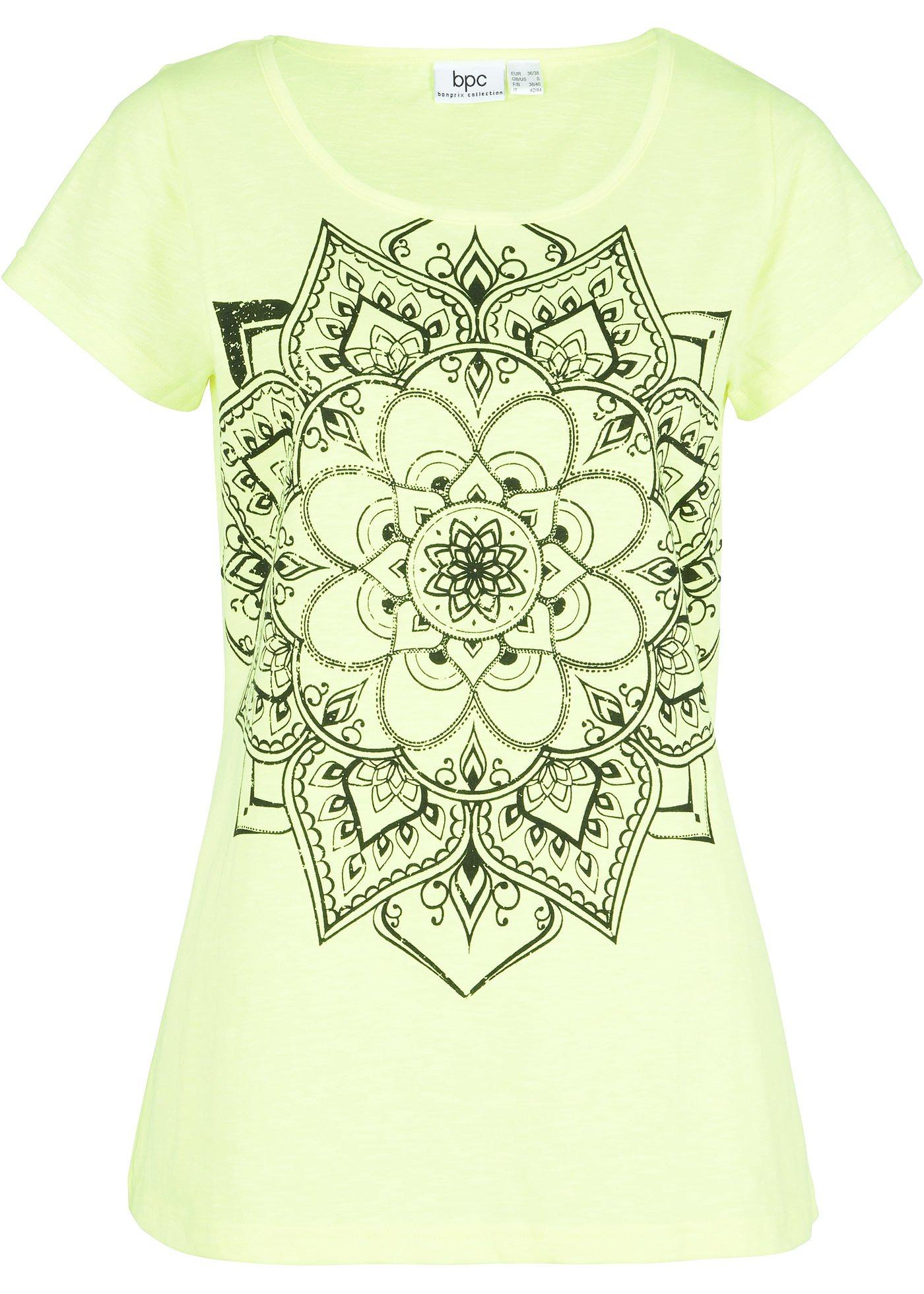 T-shirt fil flammé manches courtes