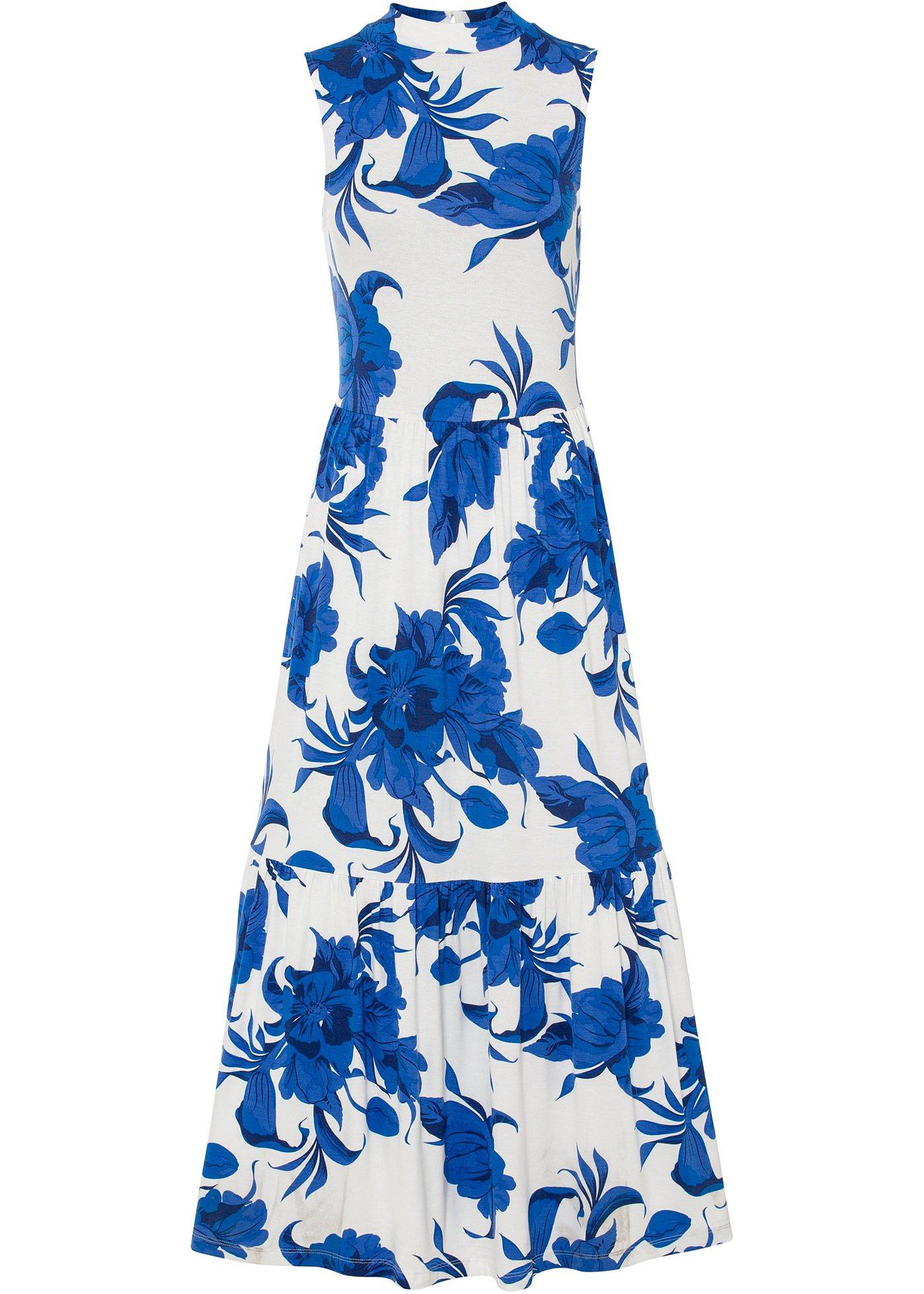 Robe midi avec jupe étagée en LENZING™ ECOVERO™