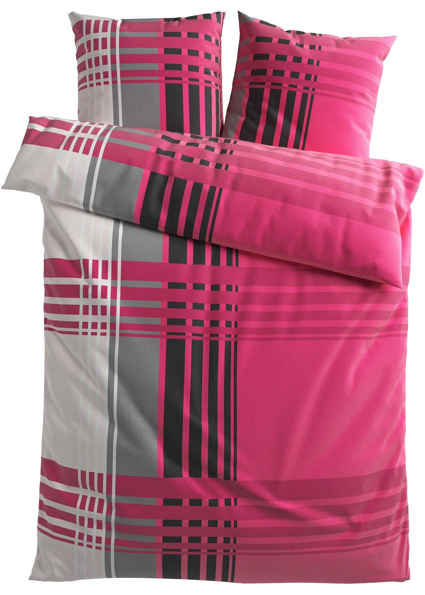 Parure de lit à carreaux