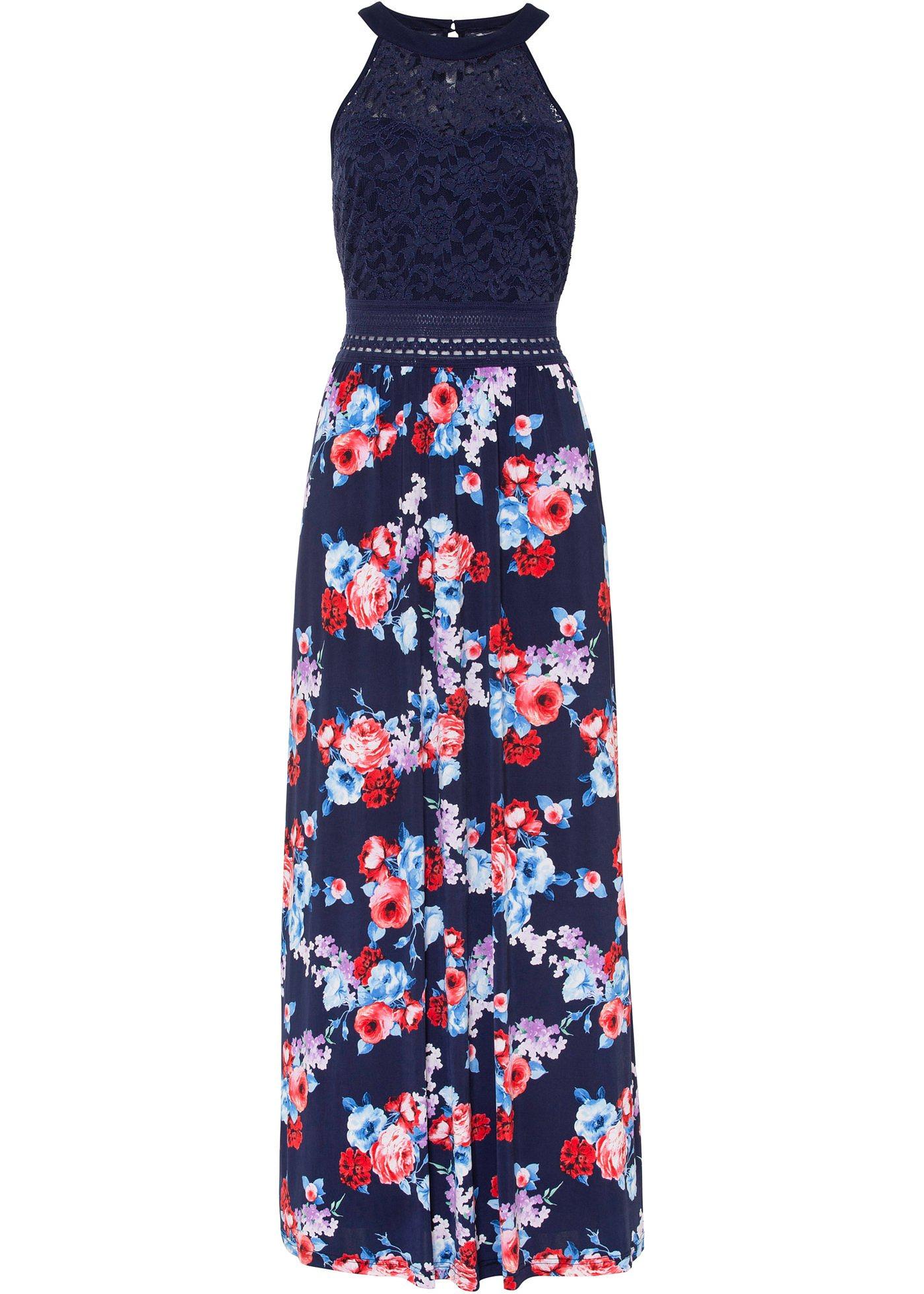 Robe longue à imprimé floral