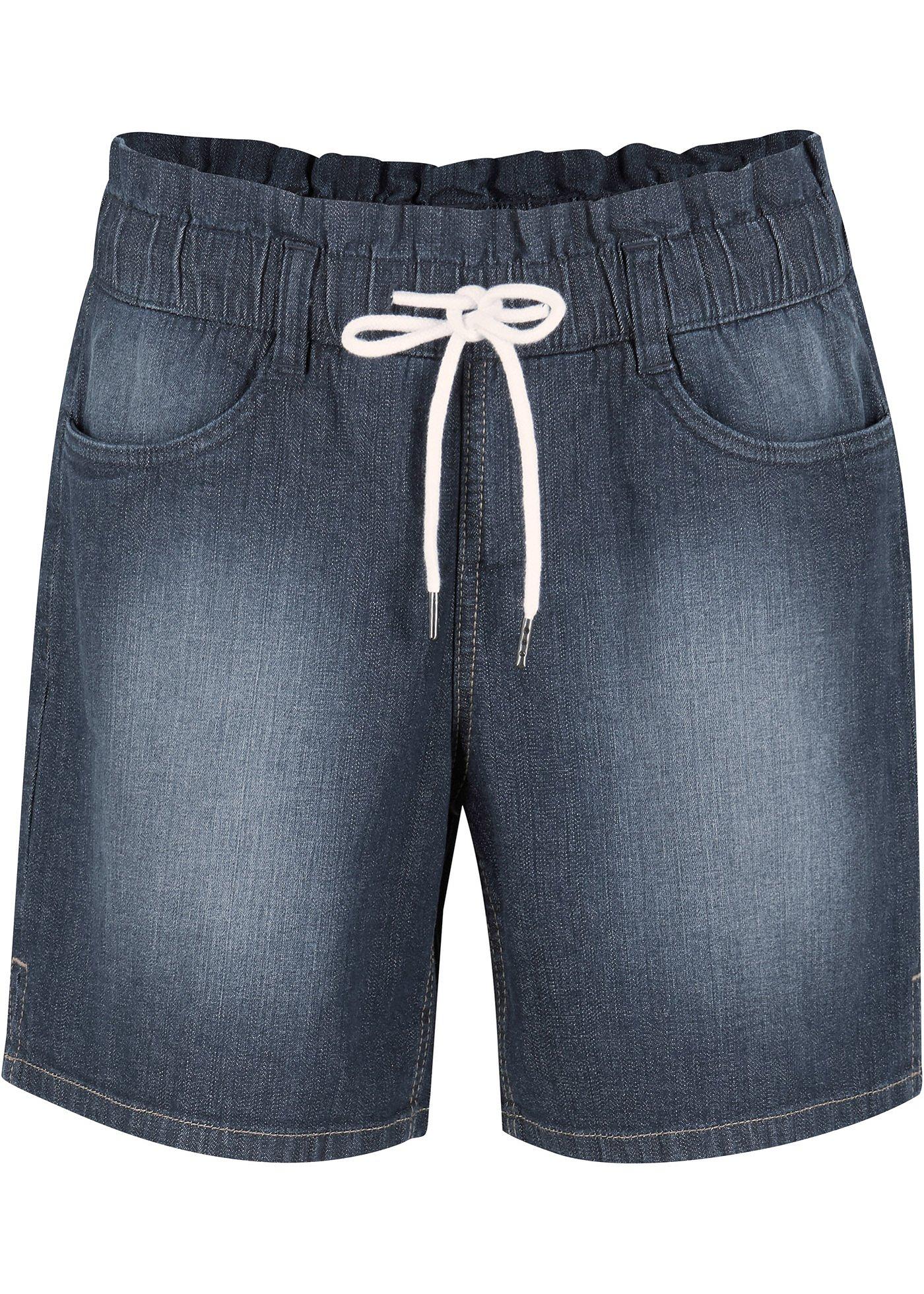 Short paper bag en coton extensible avec taille confortable