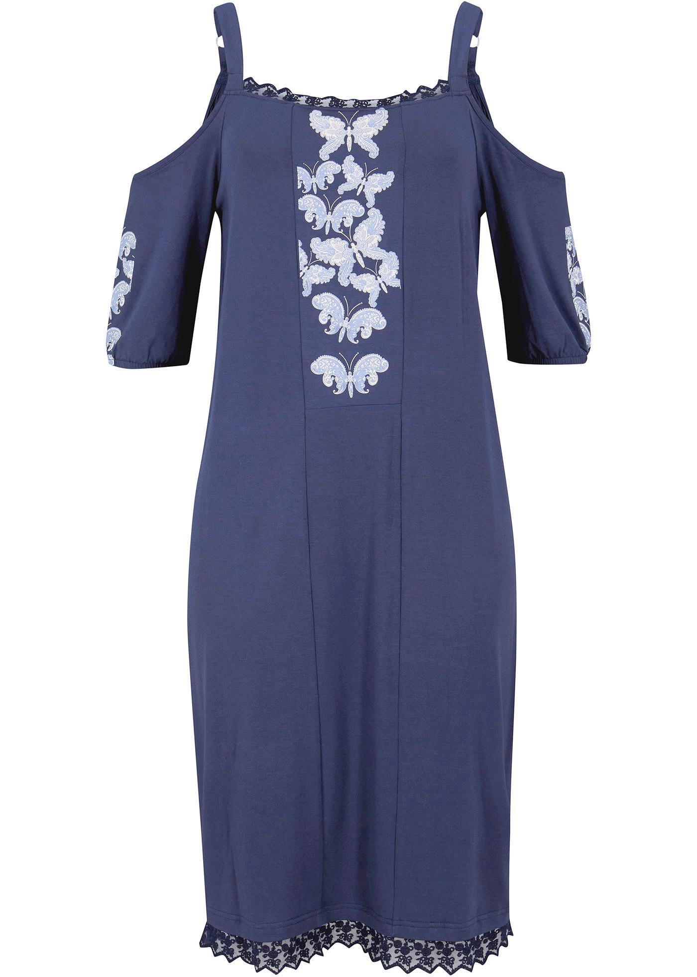 Robe avec découpes et dentelle